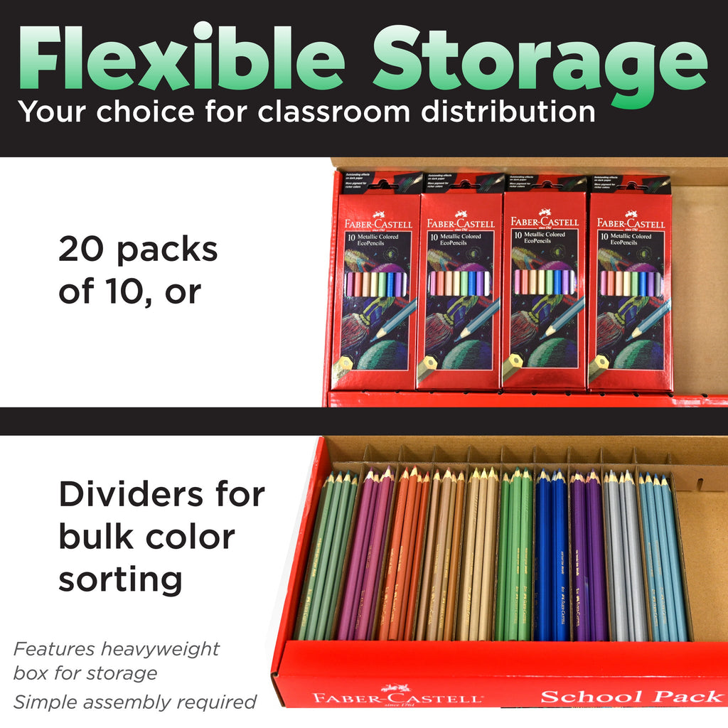 Metallic Colored EcoPencils School Pack - #FC900029