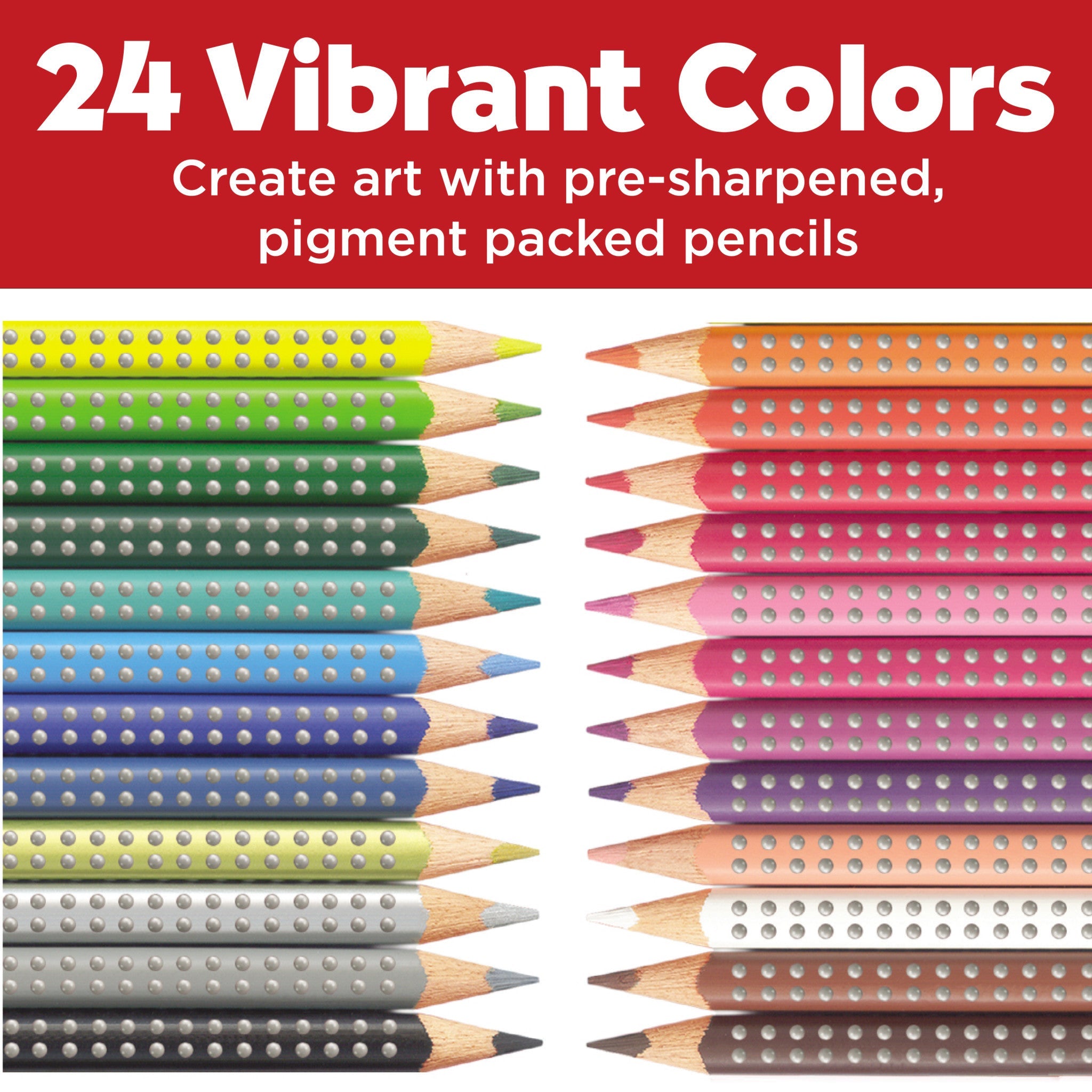 24 Grip Colored EcoPencils - #FC9121024
