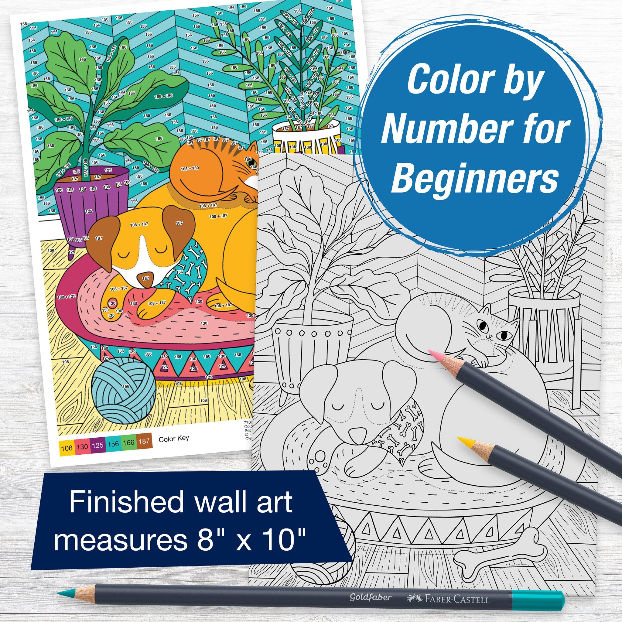 Color by Number Wall Art, Pet Parents - #FC770638