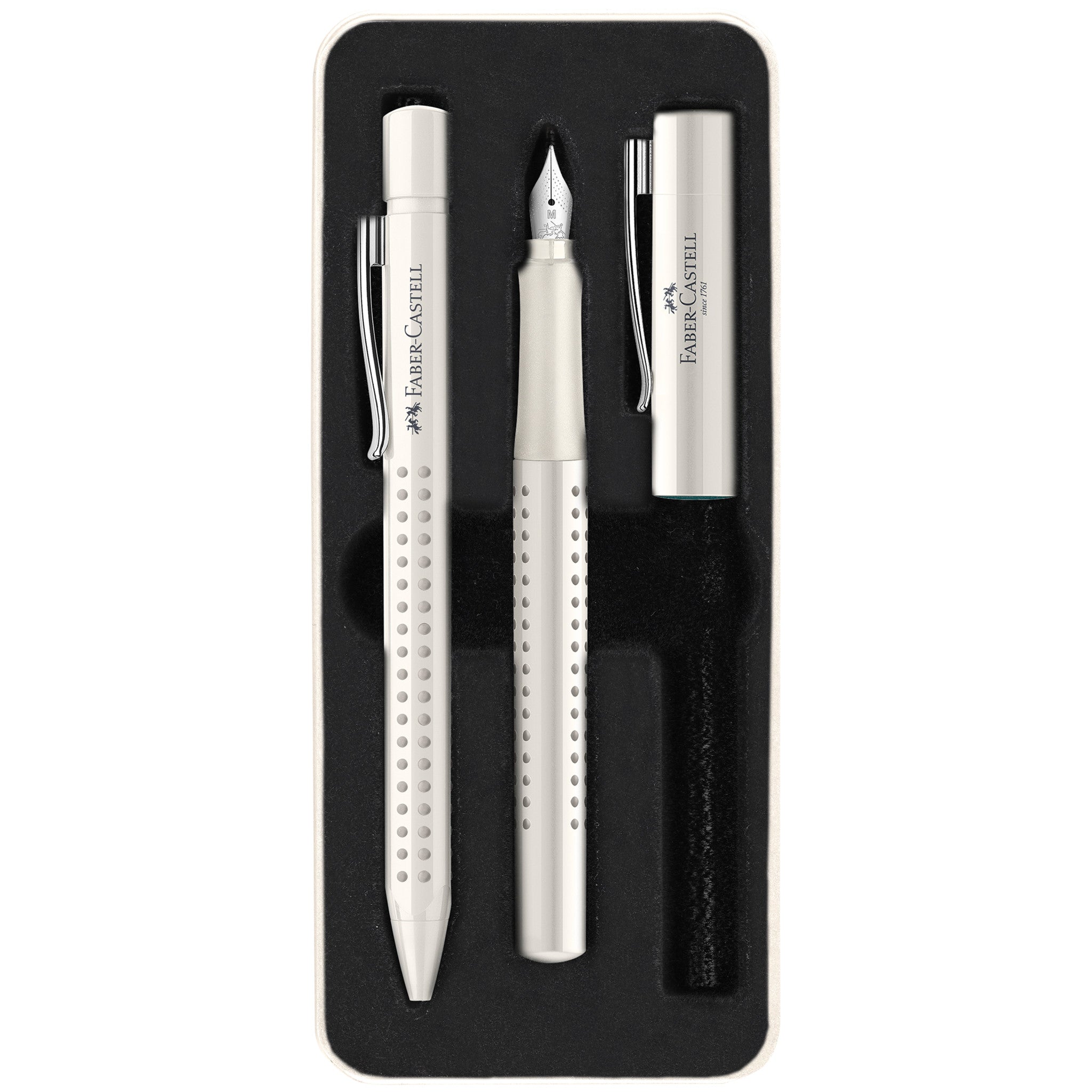 Grip 2010 Harmony Fountain & Ballpoint Pen Gift Set, Coconut Milk - #FC201527
