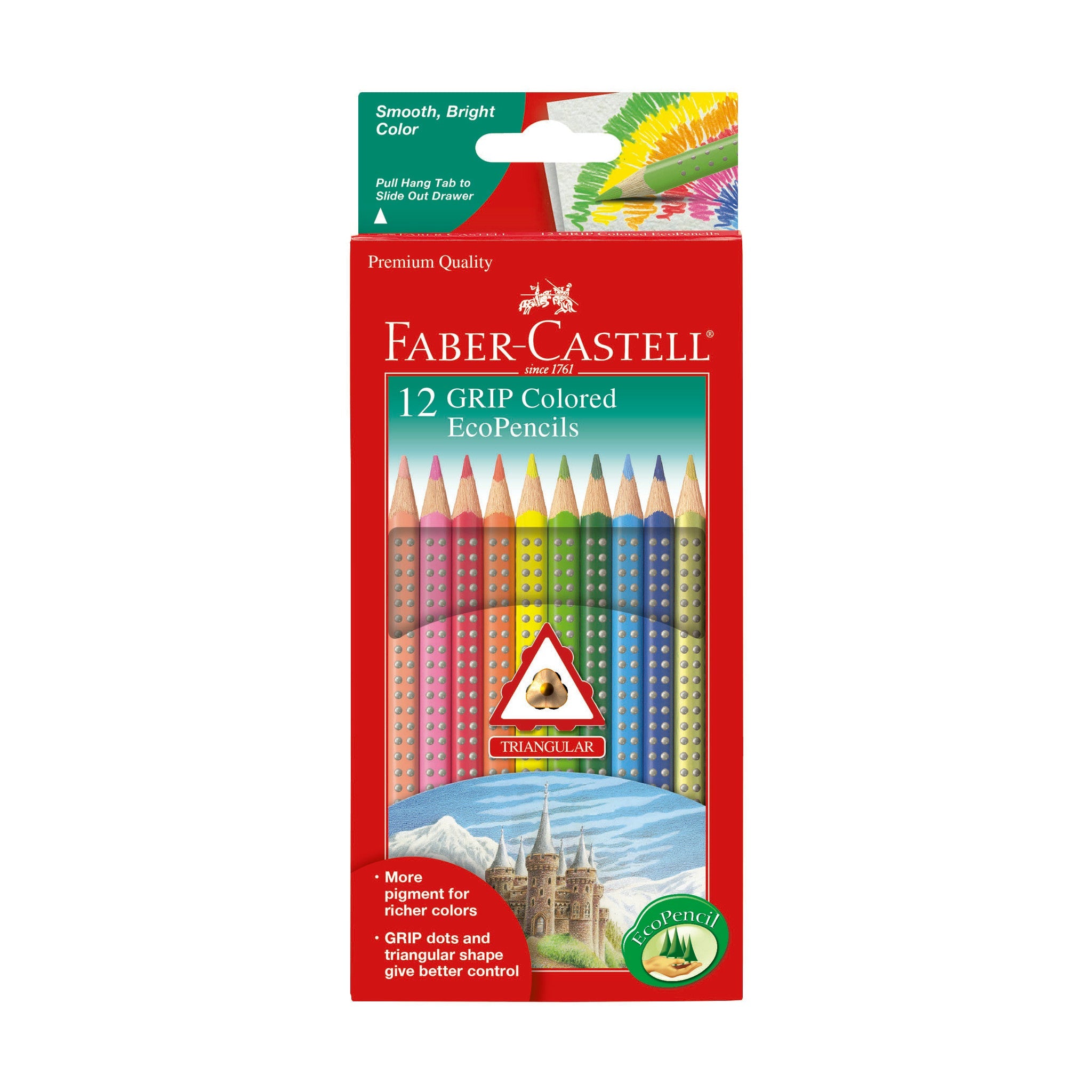 12 Grip Colored EcoPencils - #FC9121012