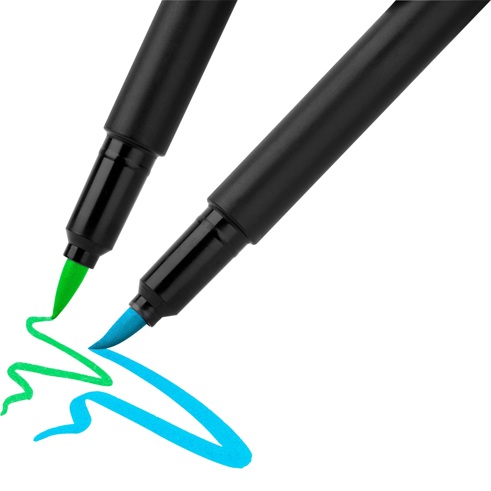 Black Edition Super Soft Brush Pens 6Ct Neon - #FC556081