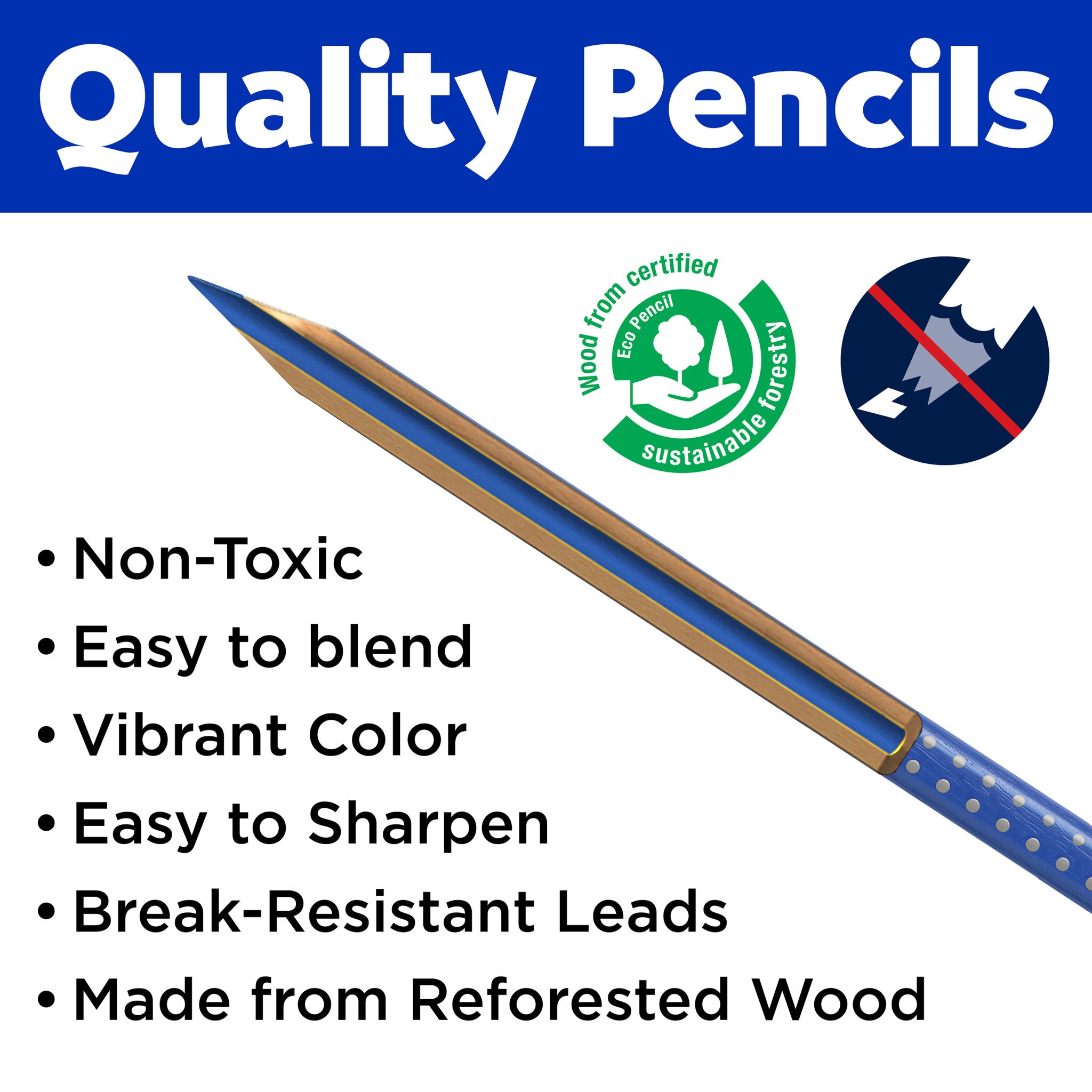 Grip Colored EcoPencil School Pack - #FC900008