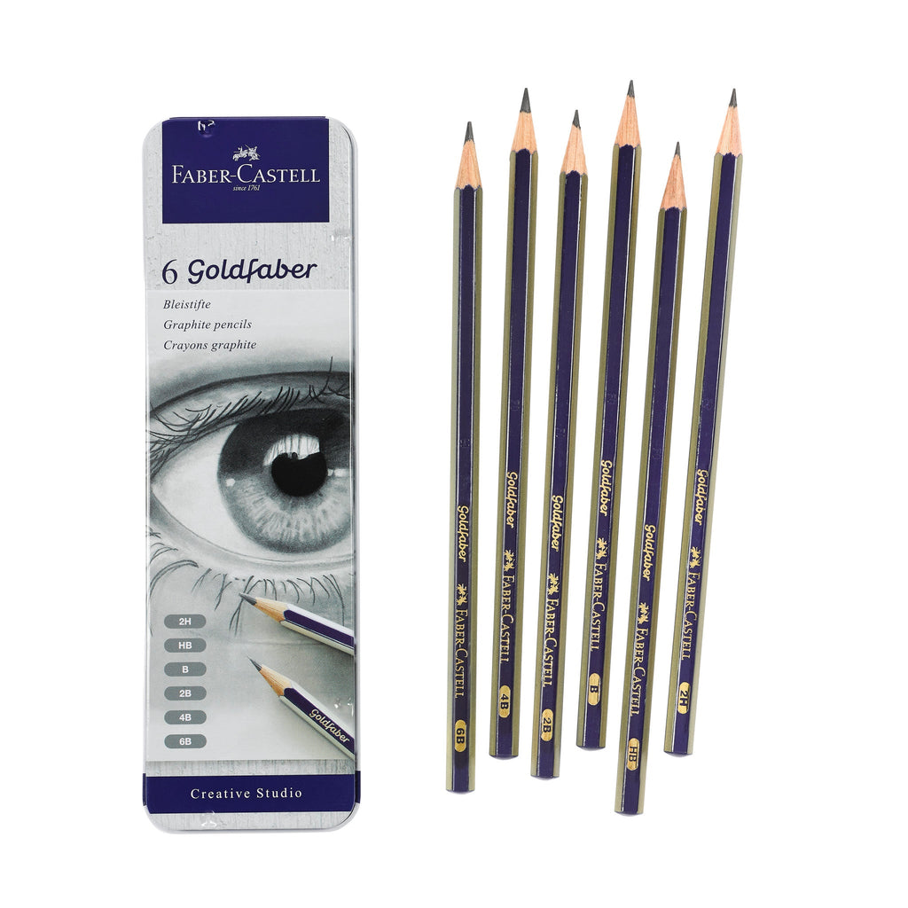 Goldfaber Graphite Pencils, Tin of 6 - #FC900010