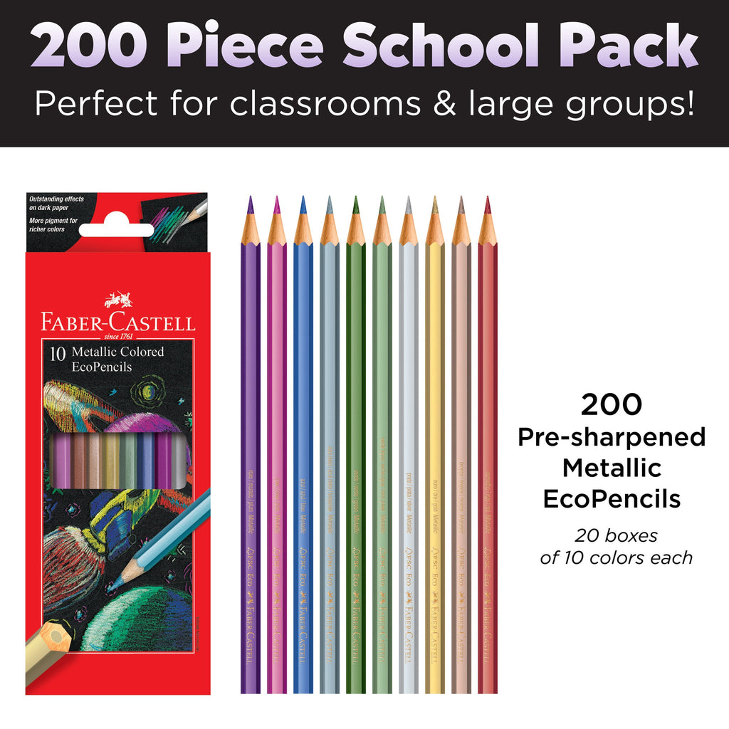 Metallic Colored EcoPencils School Pack - #FC900029