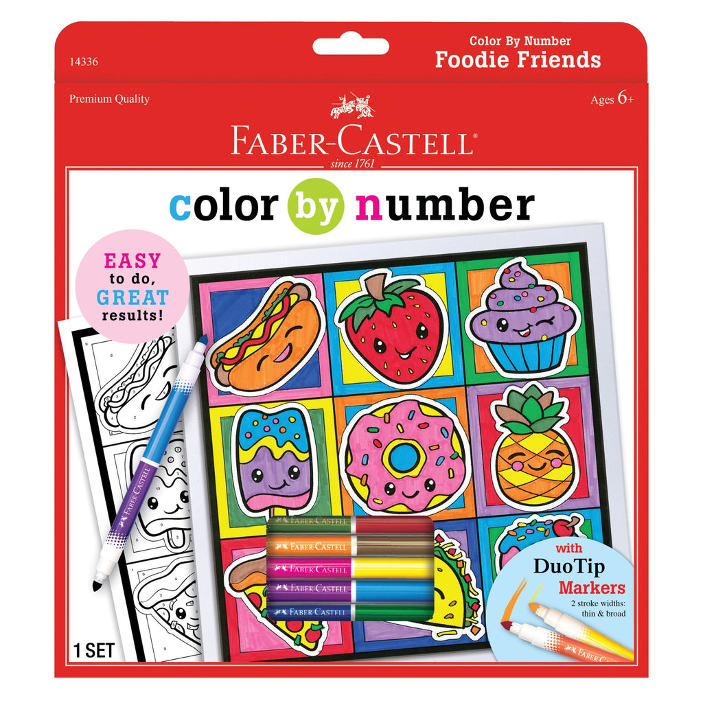 Color by Number Foodie Friends - #FC14336