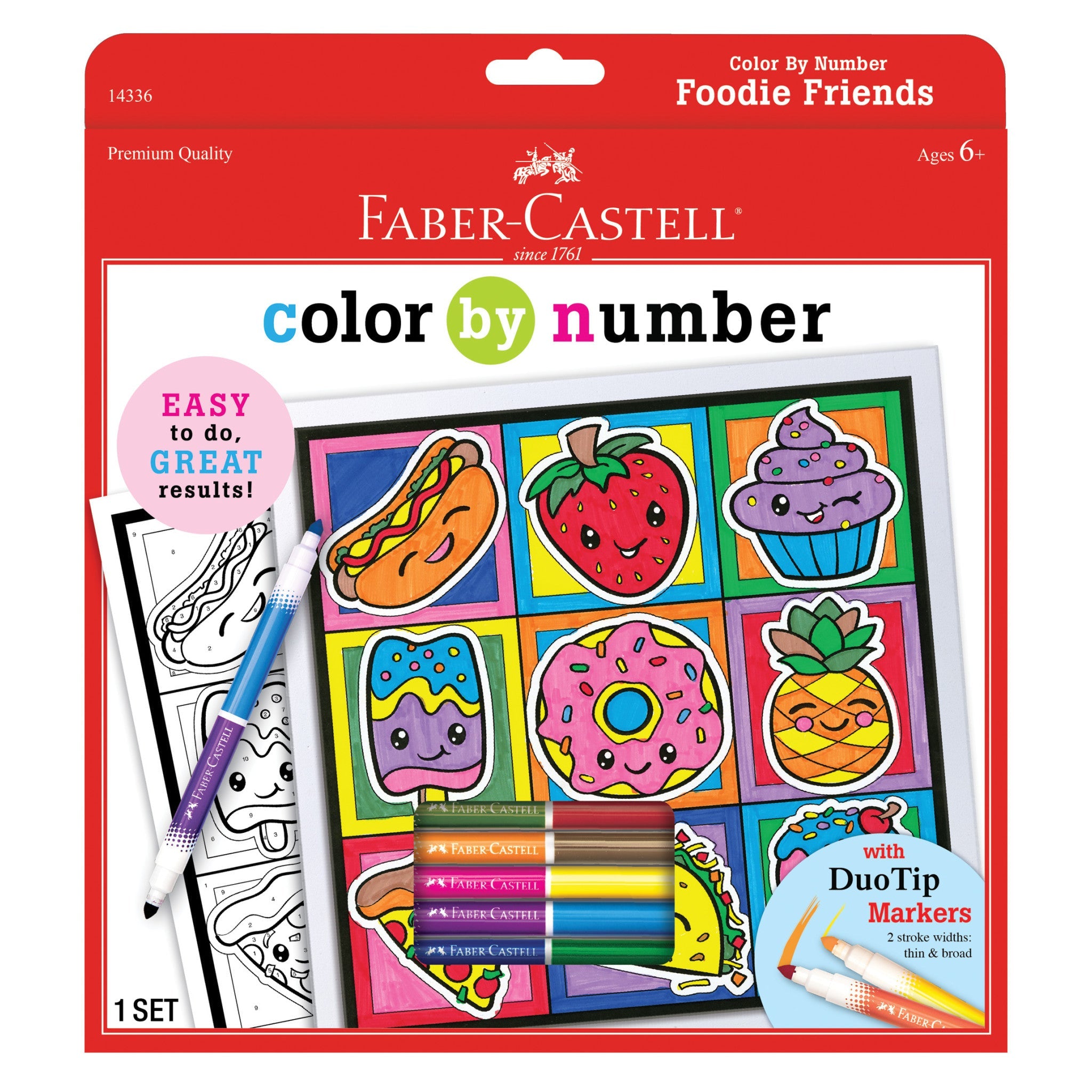 Color by Number Foodie Friends - #FC14336