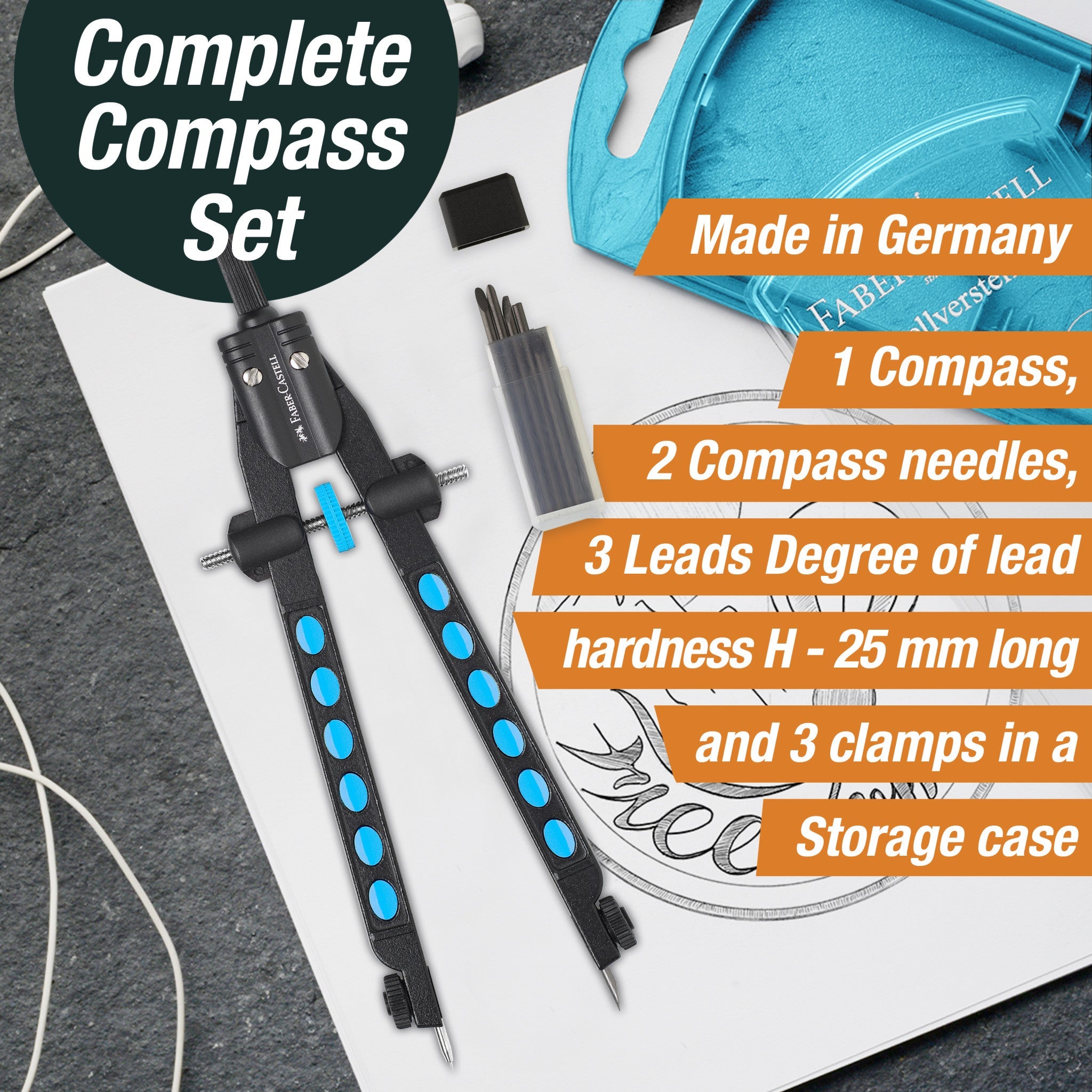 Quick-Set Compass, Factory Series - Pearl Blue - #FC174340
