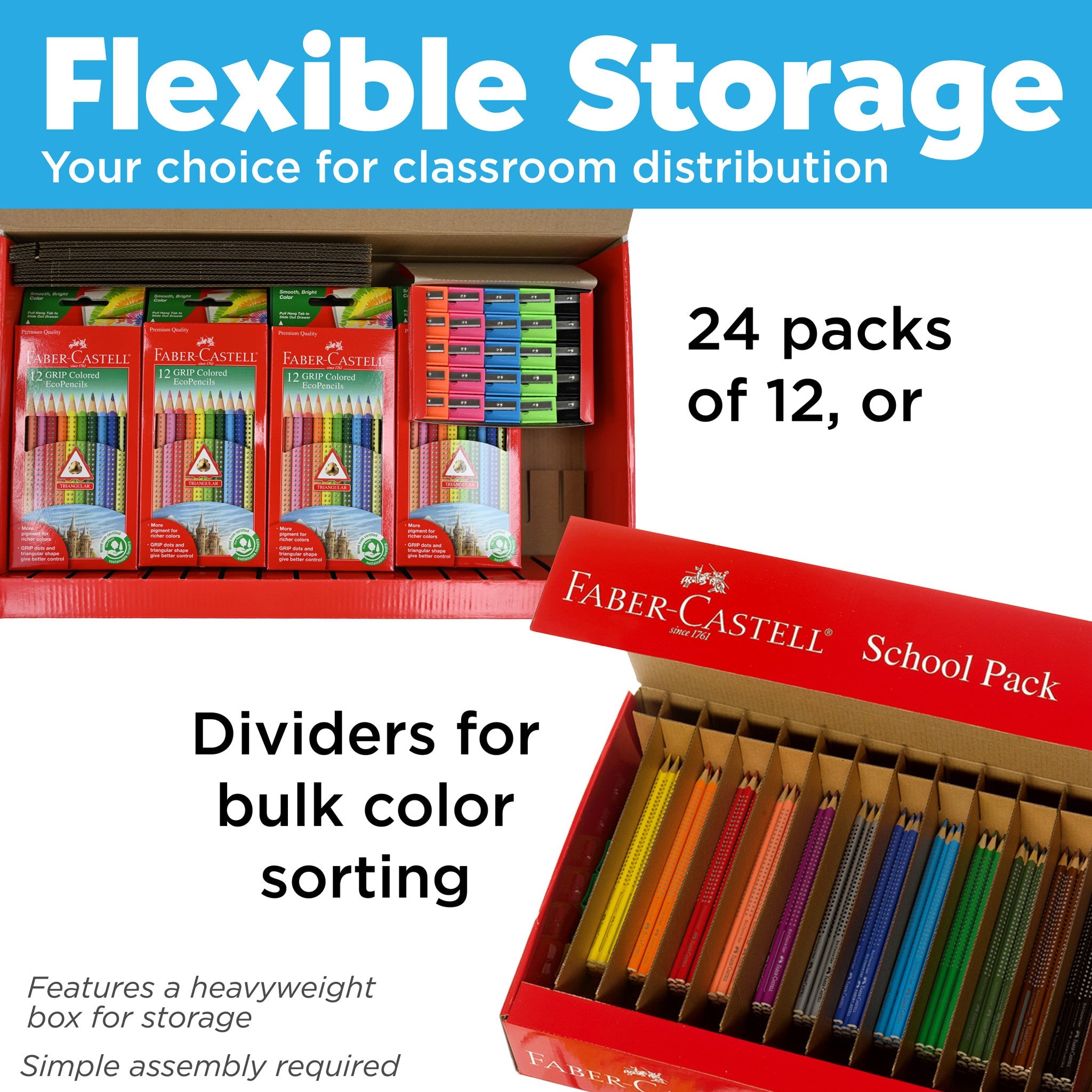 Grip Colored EcoPencil School Pack - #FC900008