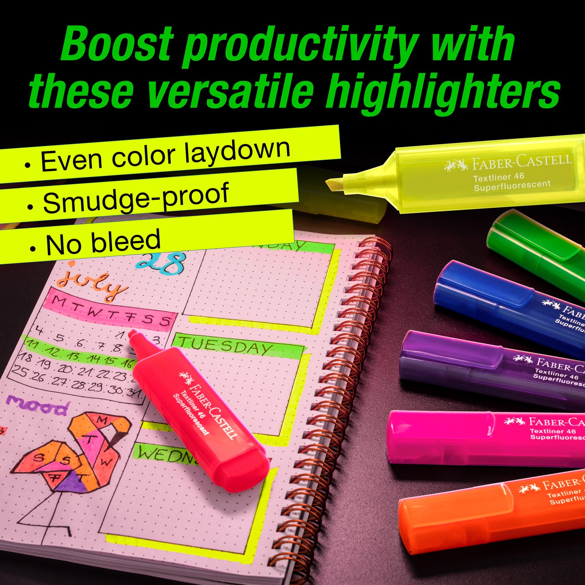 Highlighters, Neon Colors - Wallet of 8  - #FC154662