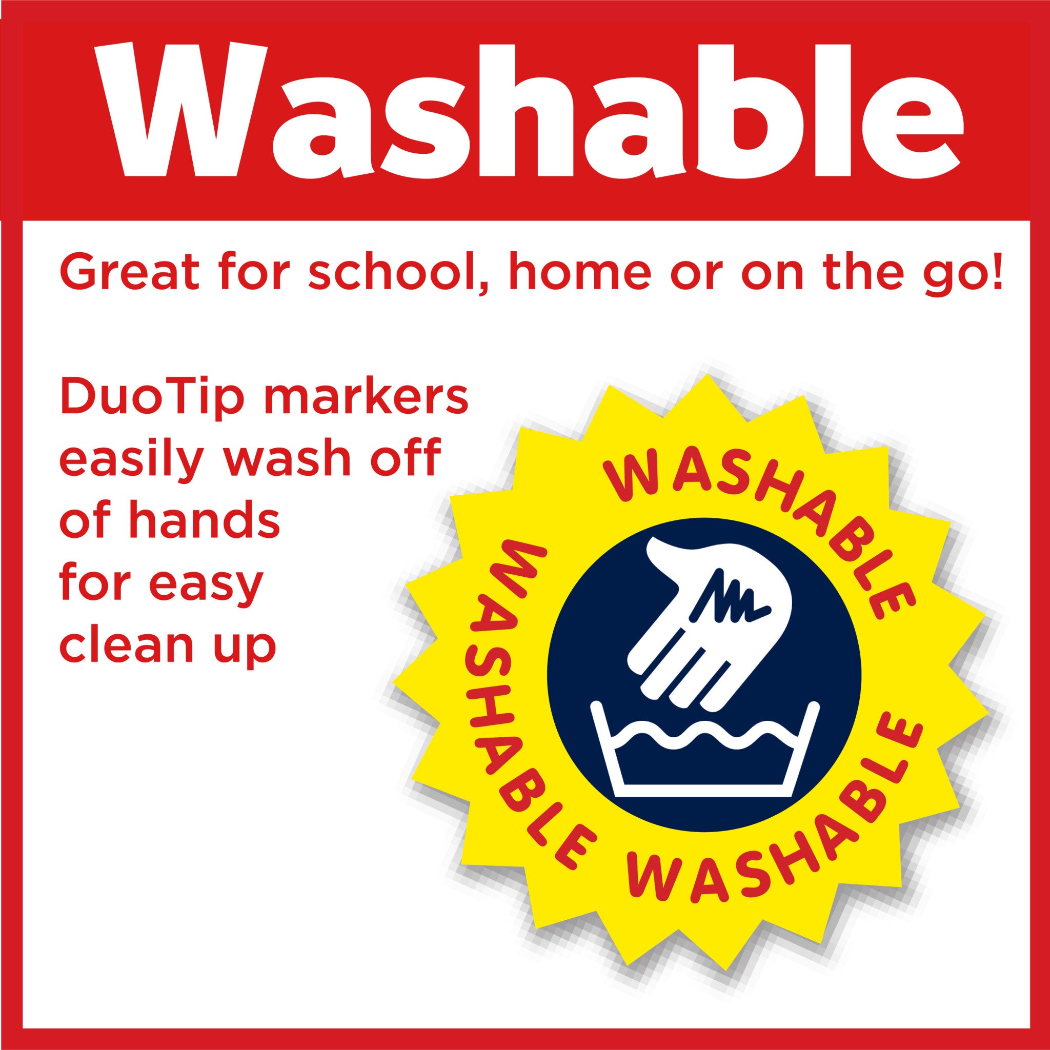 24 DuoTip Washable Markers  - #FC153024