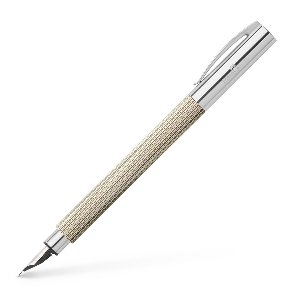 Ambition Fountain Pen, OpArt White Sand - Medium - #FC149620