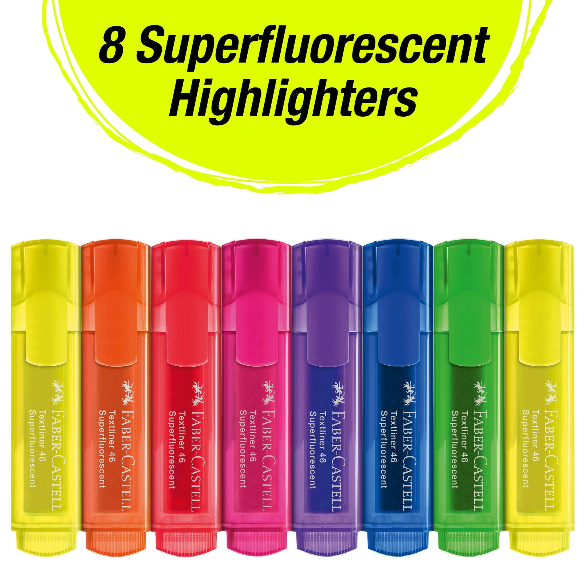 Highlighters, Neon Colors - Wallet of 8  - #FC154662