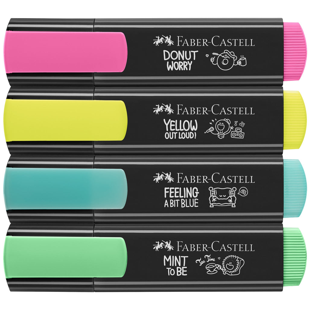 Highlighters, Graffiti Neon Colors - Box of 4 - #FC254690