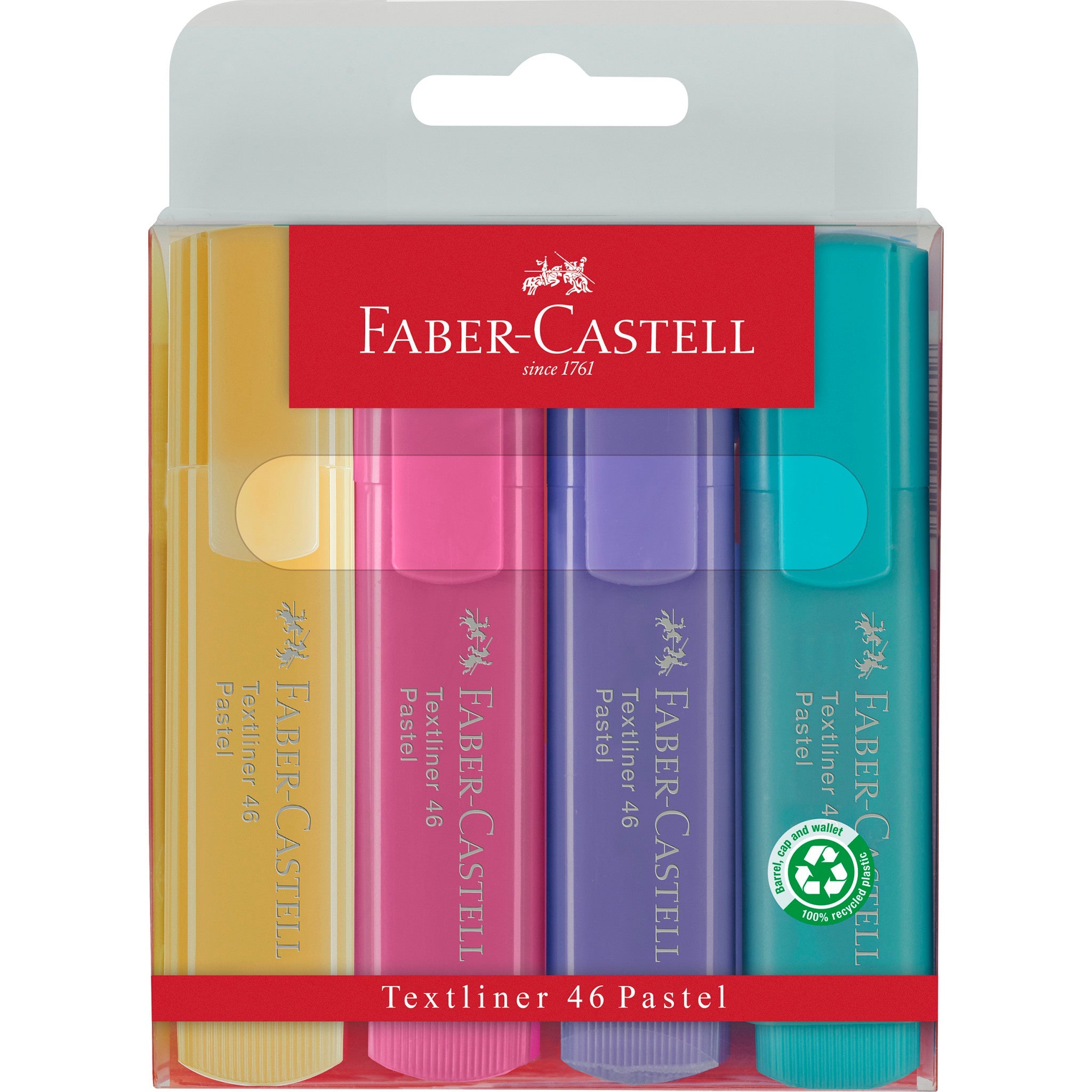 Highlighters, Pastel Colors - Wallet of 4 - #FC154610