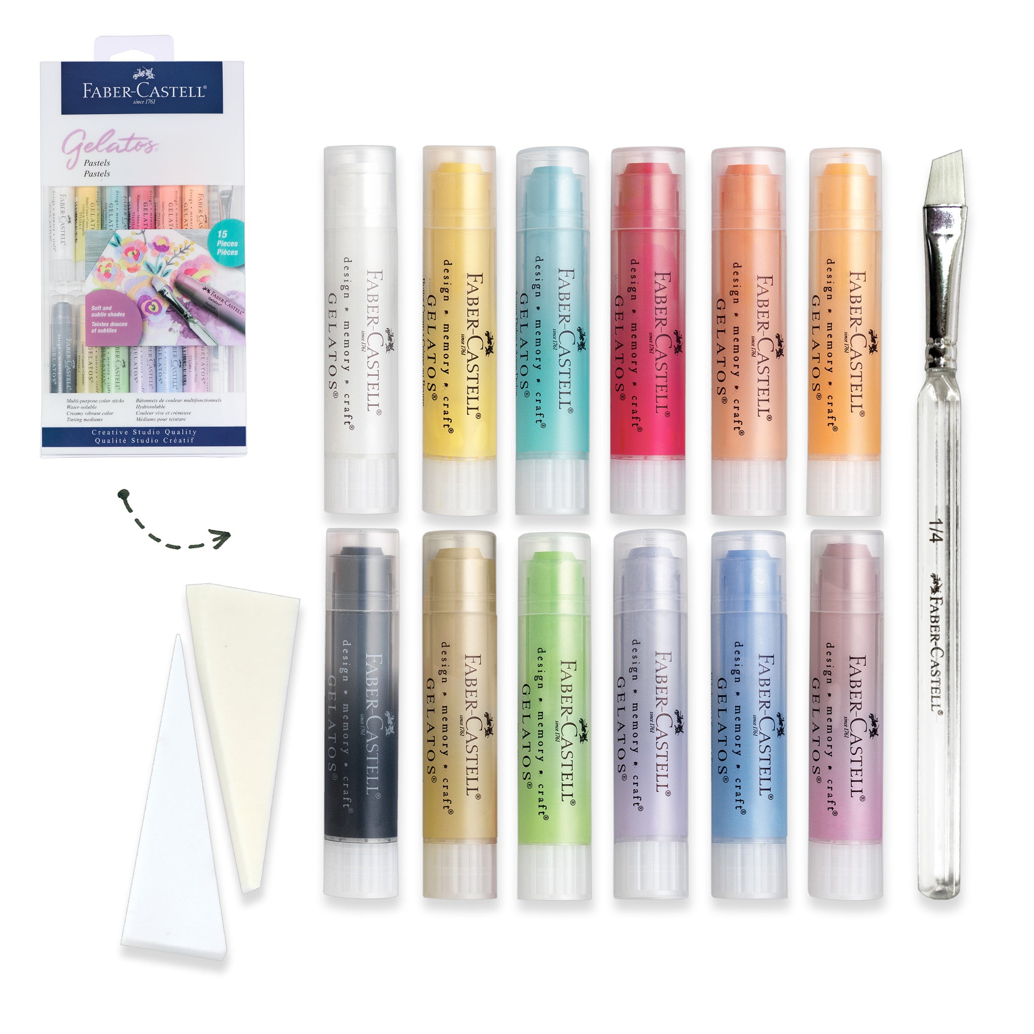 Gelatos, Pastels - 15-Piece Set - #FC770168