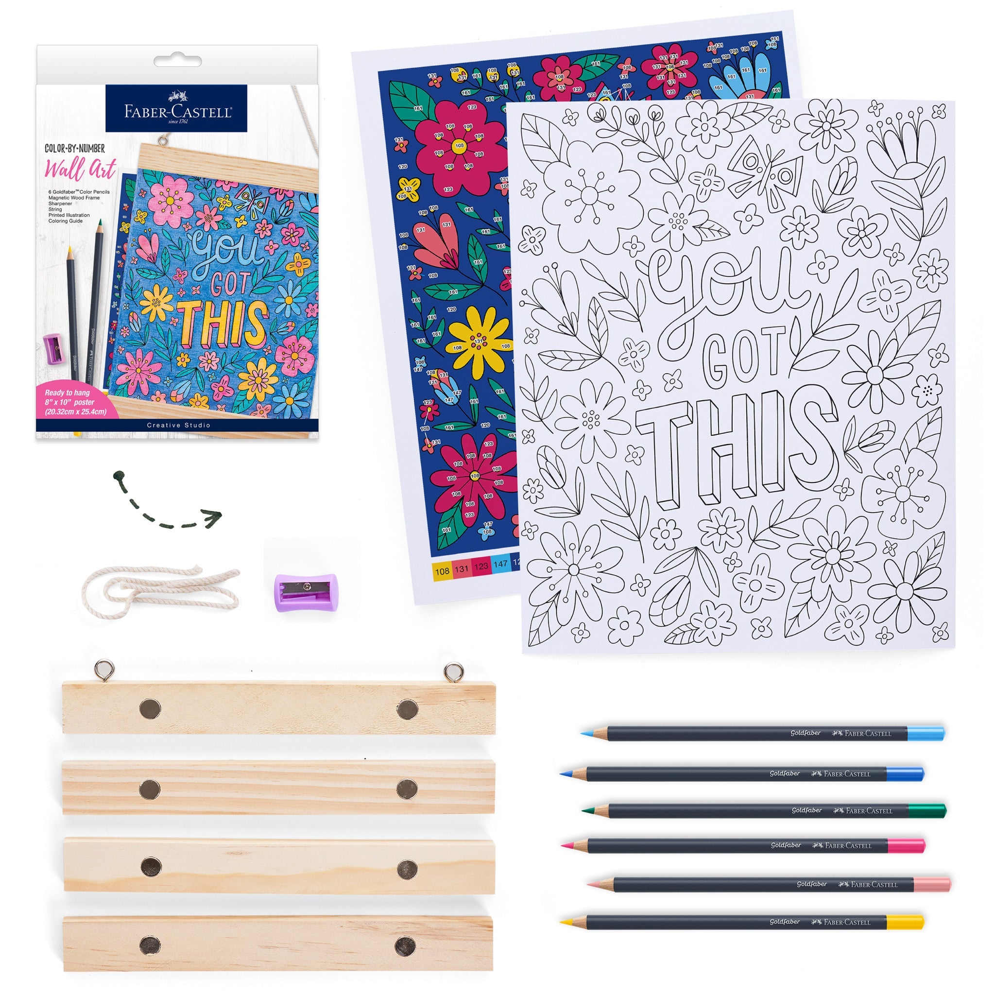 Color by Number Wall Art, "You Got This" - #FC770636