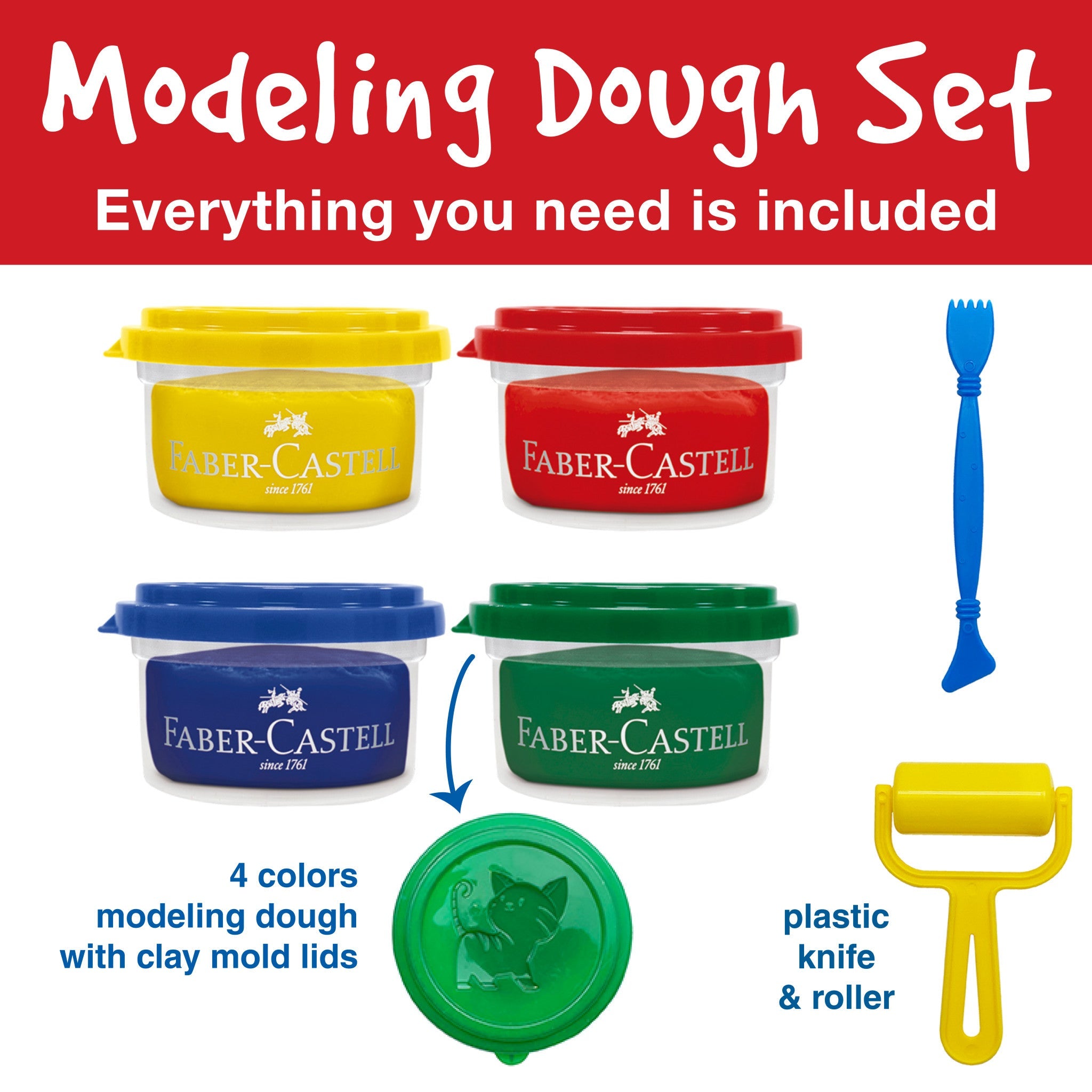 Little Creatives 4 Super Soft Modeling Dough - #FC370814