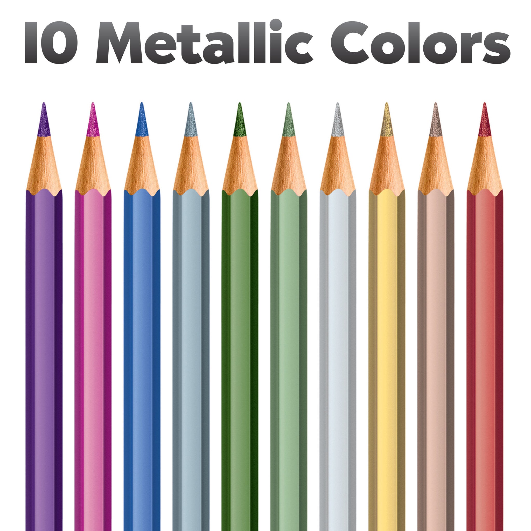 Metallic Colored EcoPencils School Pack - #FC900029