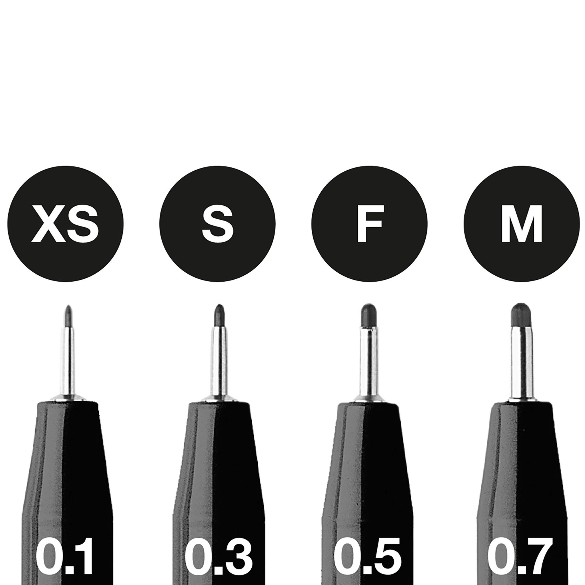 Pitt Artist Pen, #199 Black (XS, S, F, M) - #FC167115