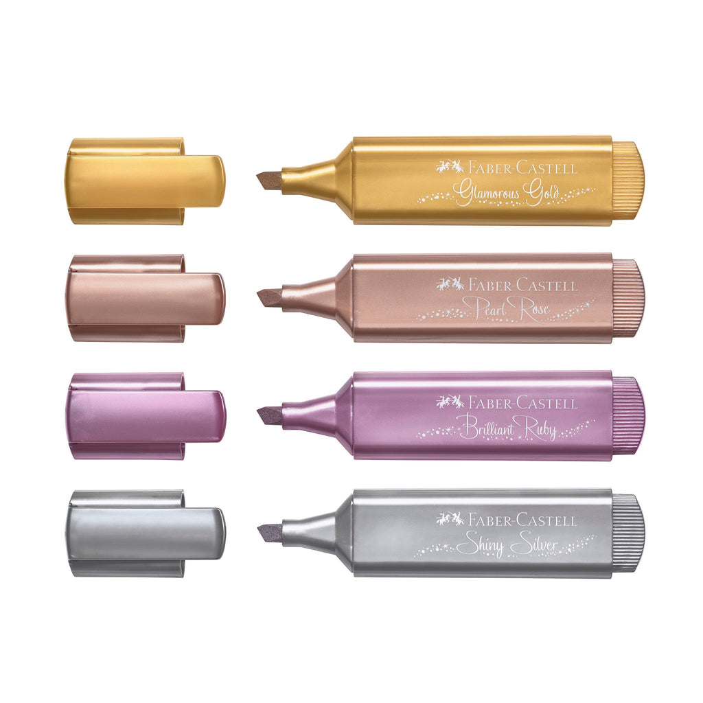 Highlighters, Metallic Colors - Box of 4 - #FC254674