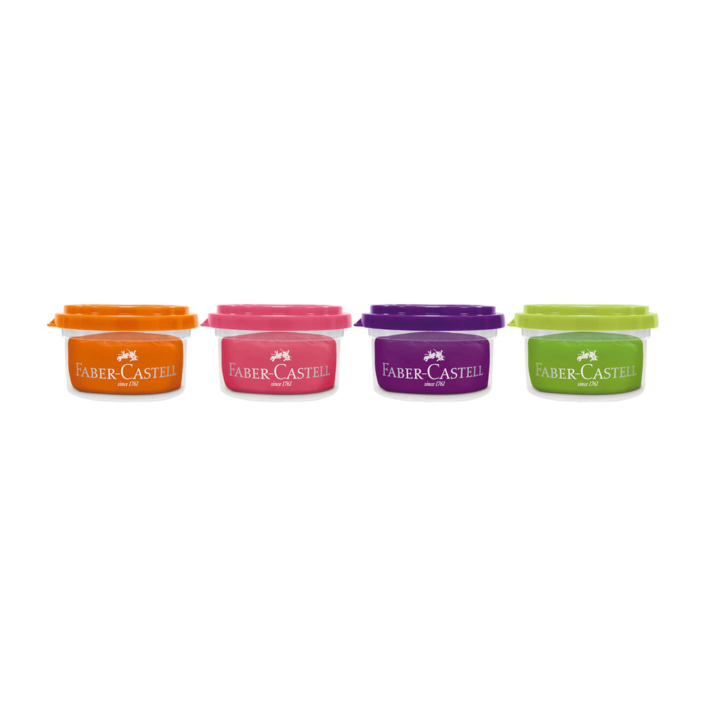 Little Creatives 4 Super Soft Modeling Dough, Neon Glitter - #FC370854