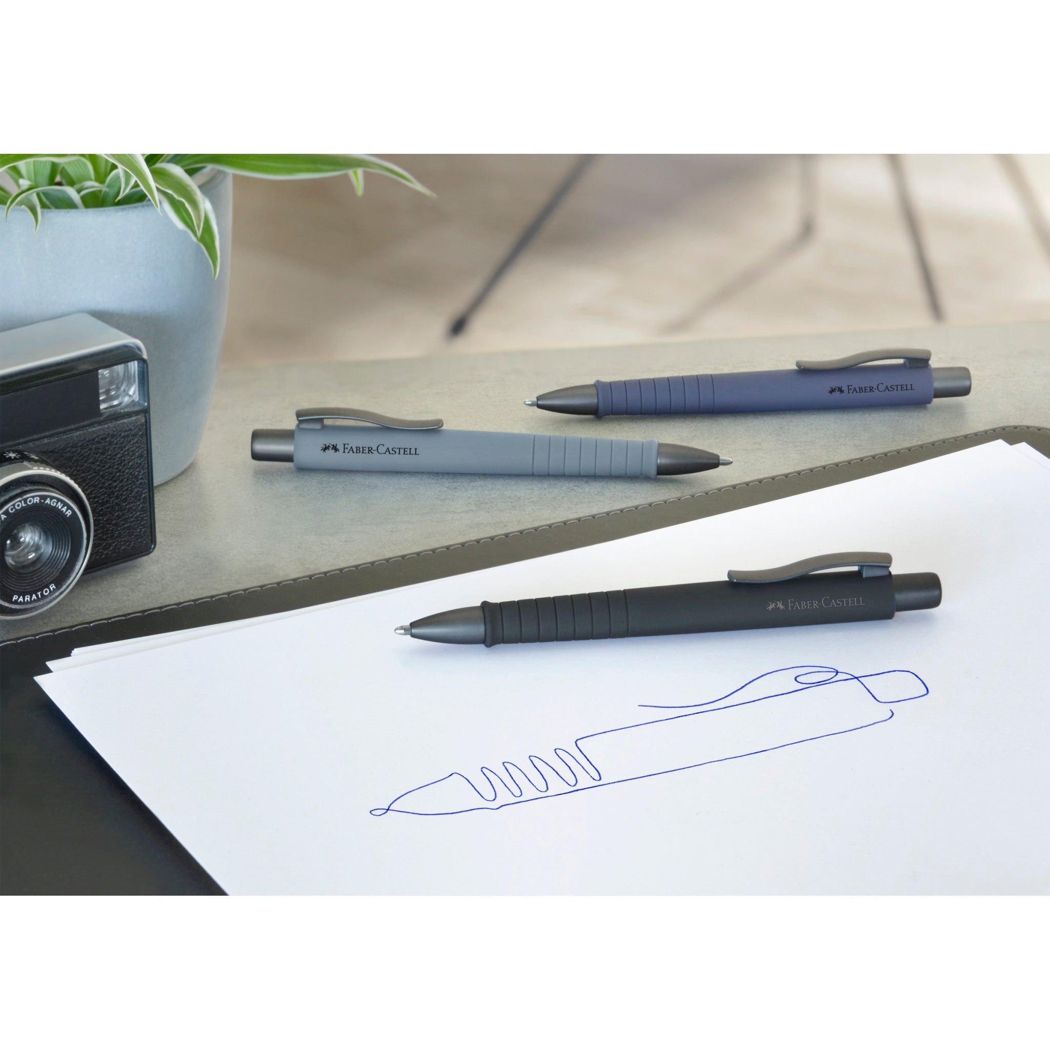 Poly Ball Urban Ballpoint Pen, Navy Blue - #FC241189