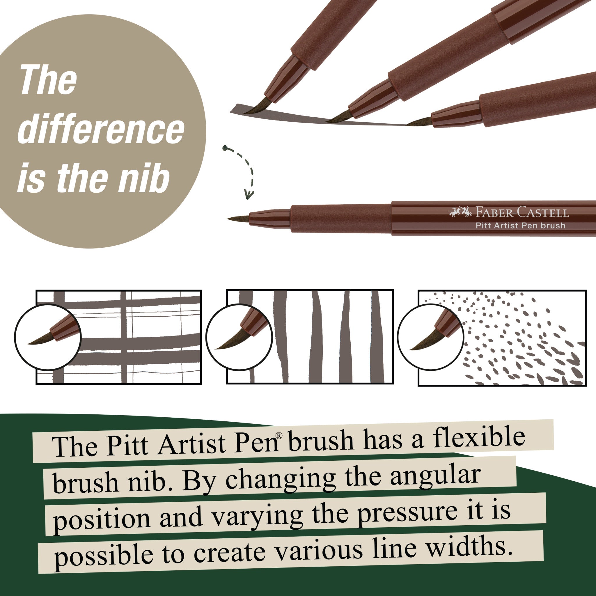 Pitt Artist Pen, #175 Dark Sepia (S, F, M, B) - #FC167101