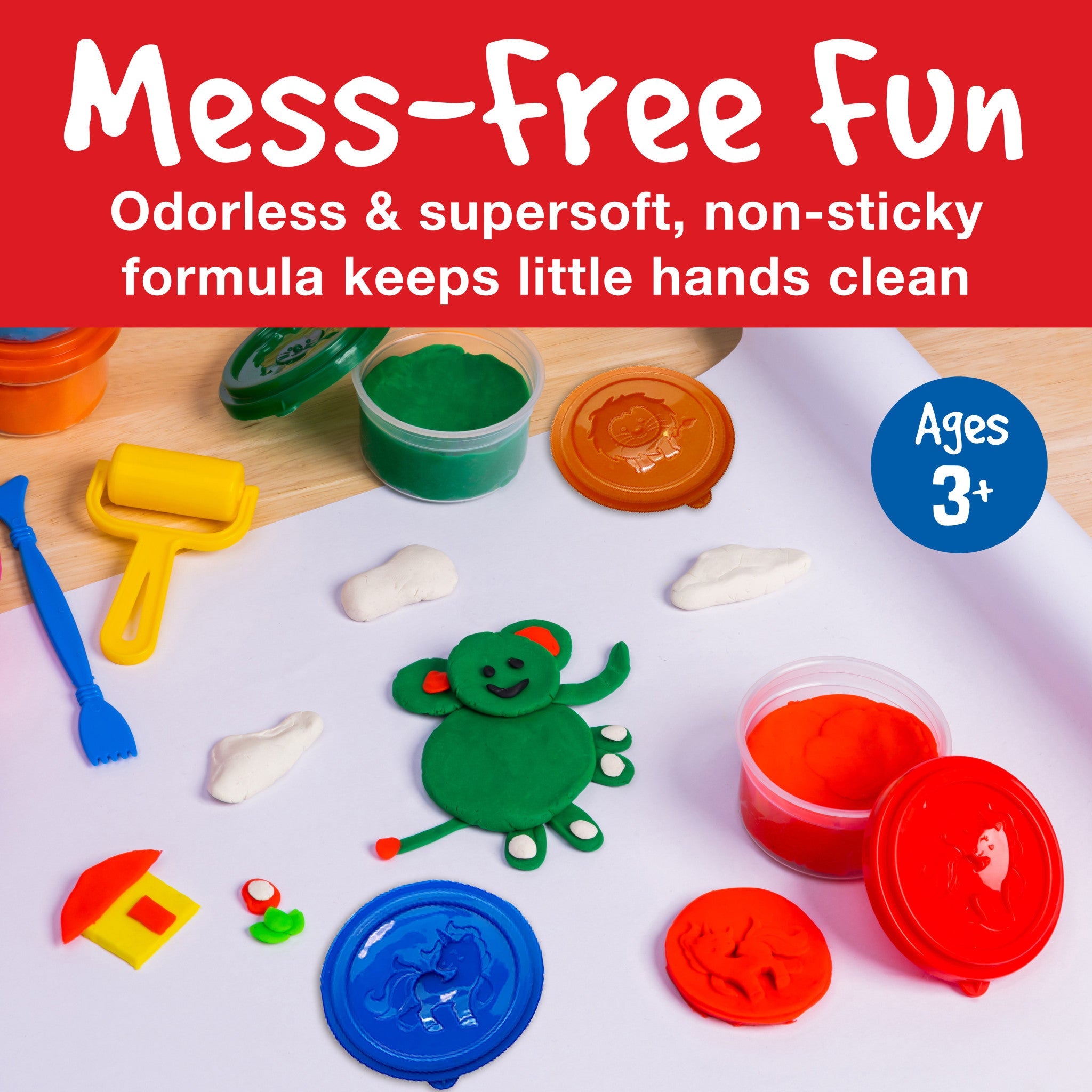 Little Creatives 6 Super Soft Modeling Dough - #FC370816