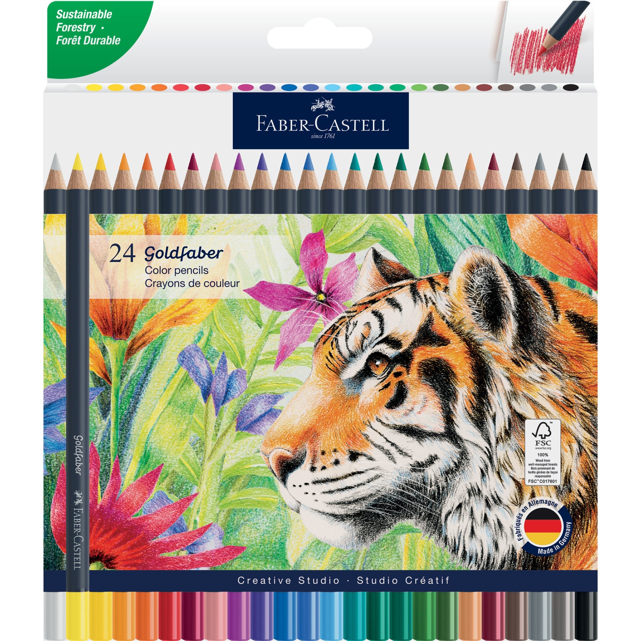 Goldfaber Color Pencil Box - 24ct - #FC214726