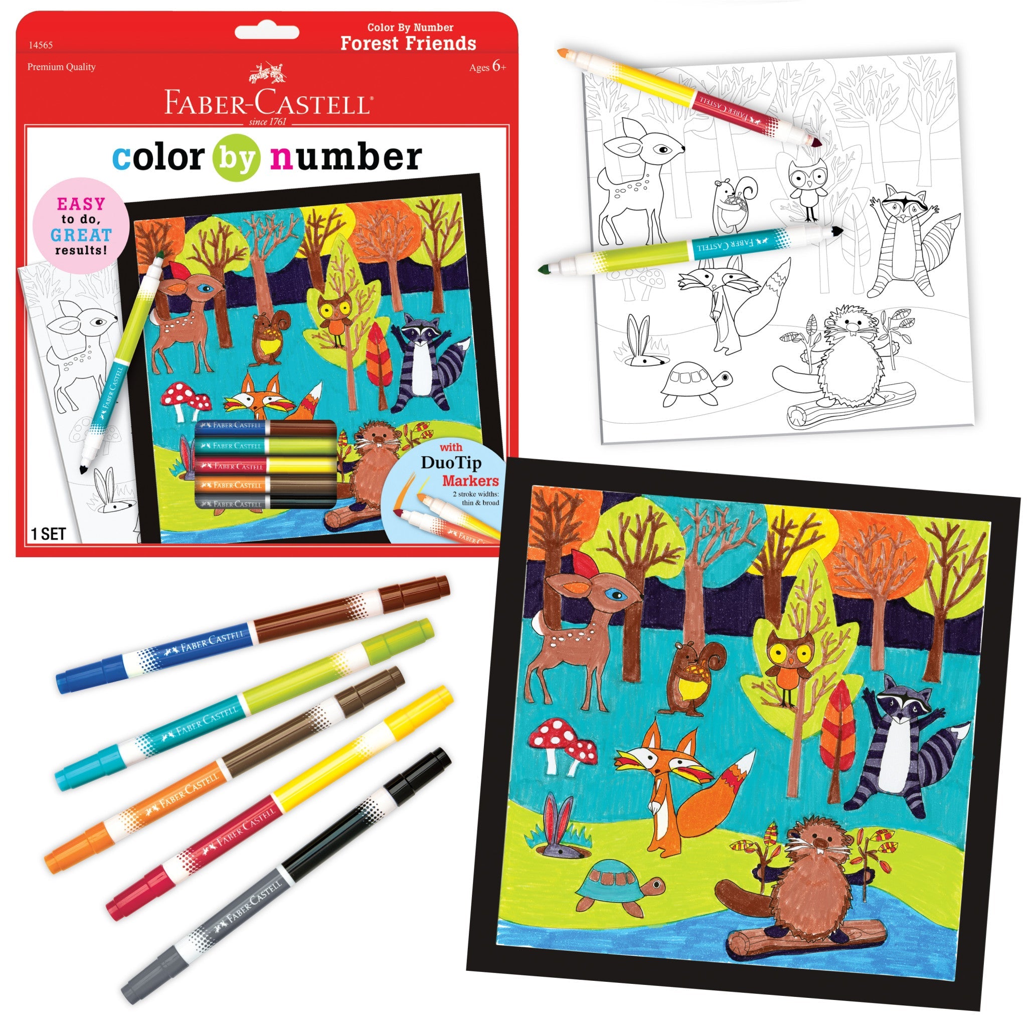 Color by Number Forest Friends - #FC14565
