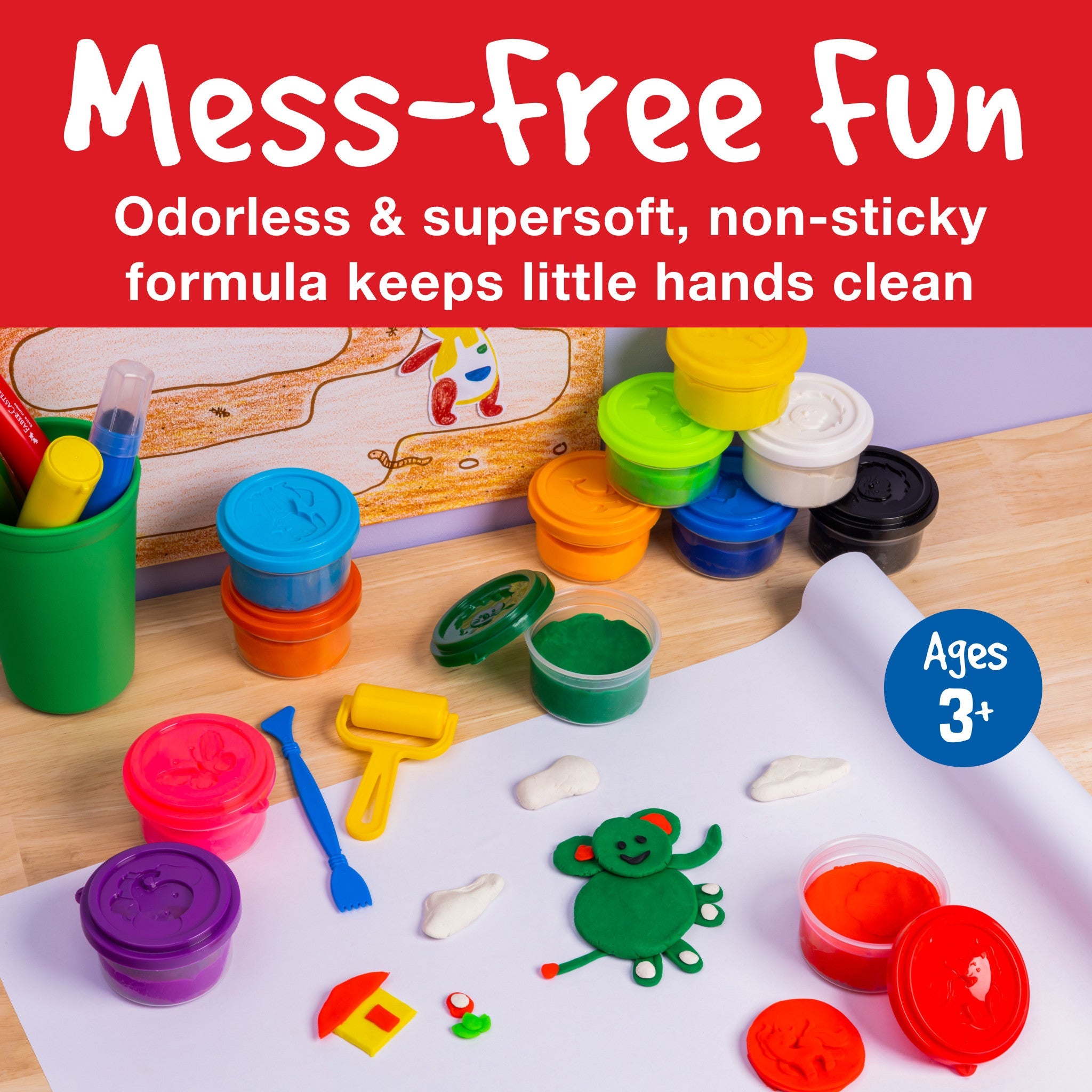 Little Creatives 12 Super Soft Modeling Dough - #FC370812