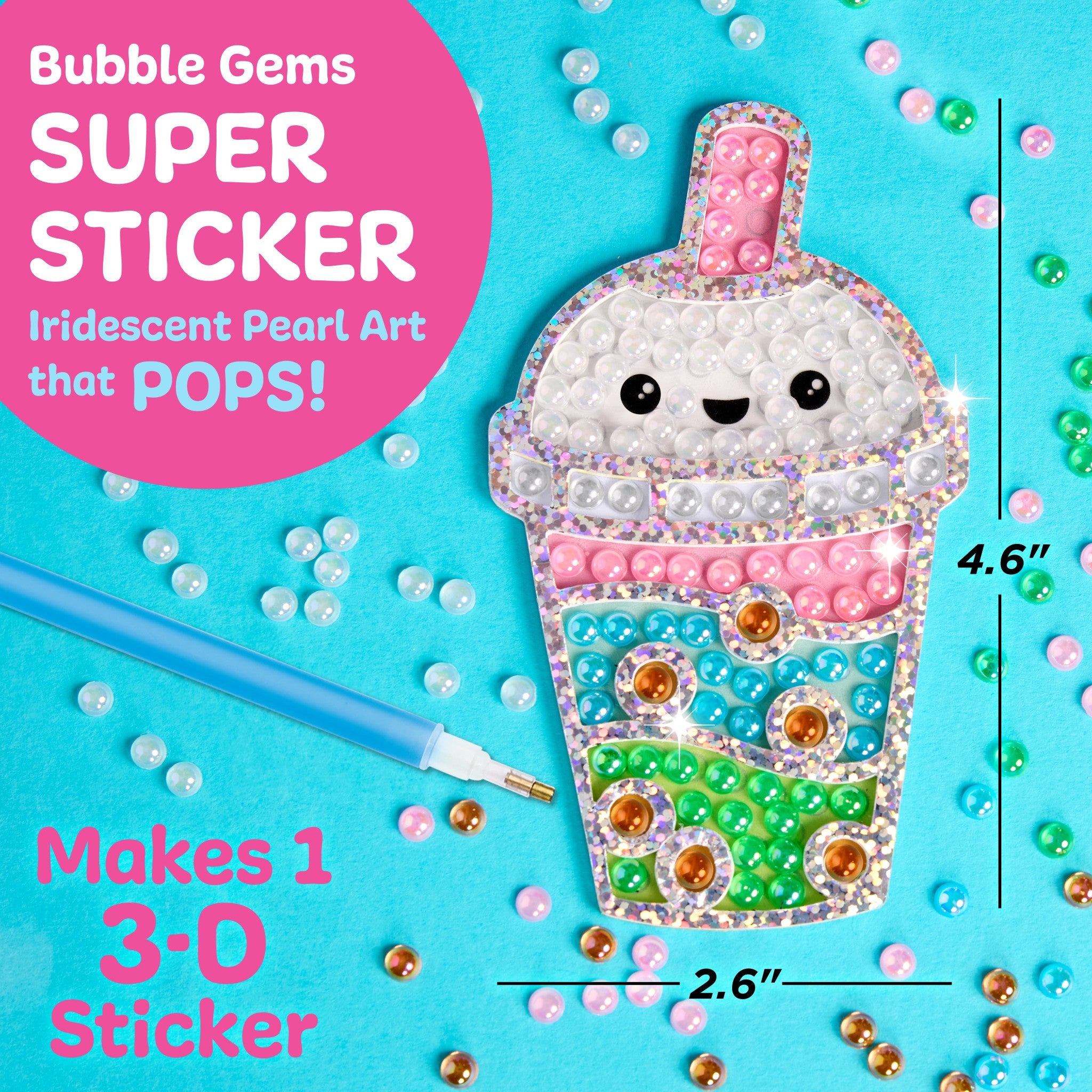 Bubble Gems™  Super Sticker Bubble Tea - #6468000