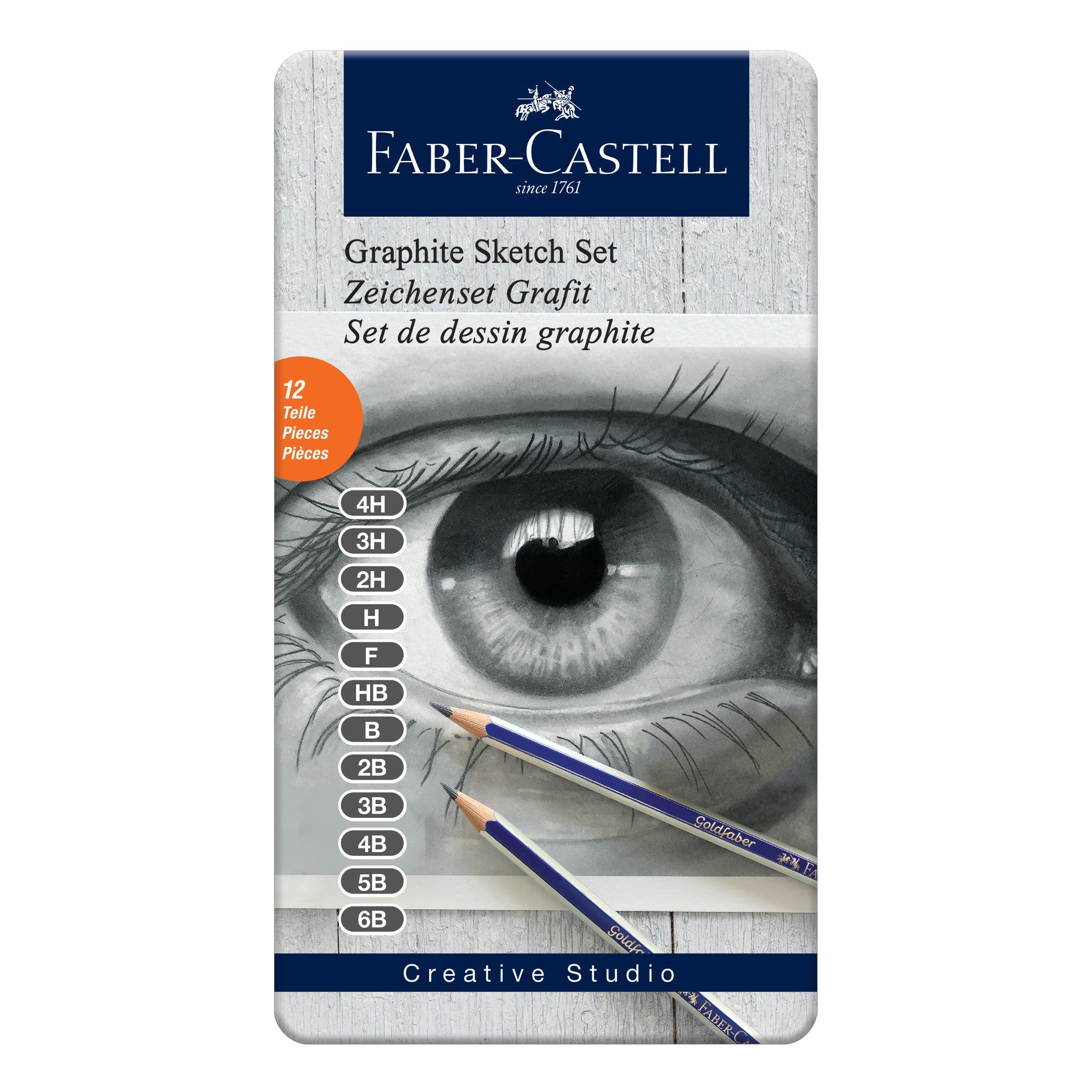 Goldfaber Graphite Pencils, Tin of 12 - #FC900012
