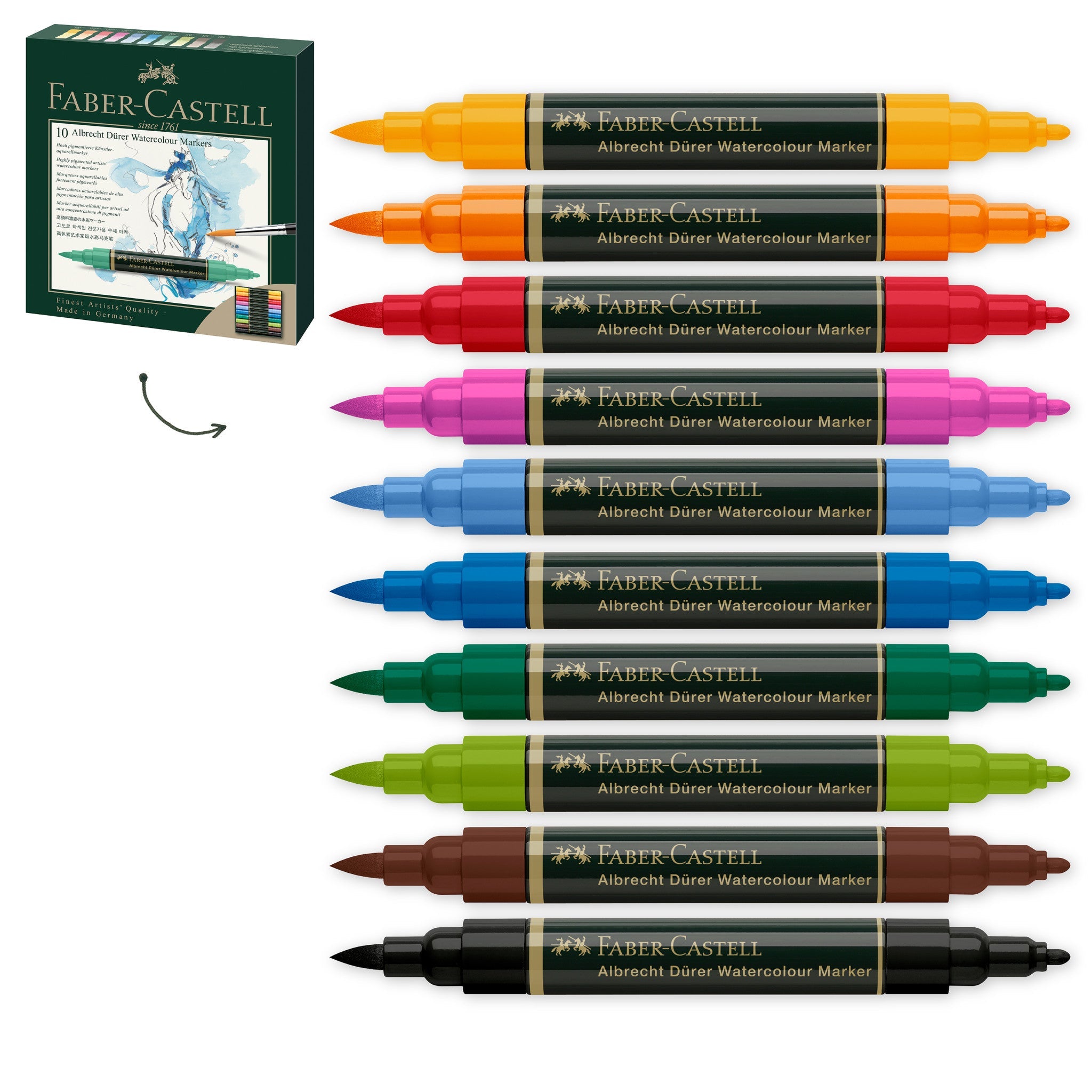 Albrecht Dürer Watercolor Markers, Wallet of 10 - #FC160310