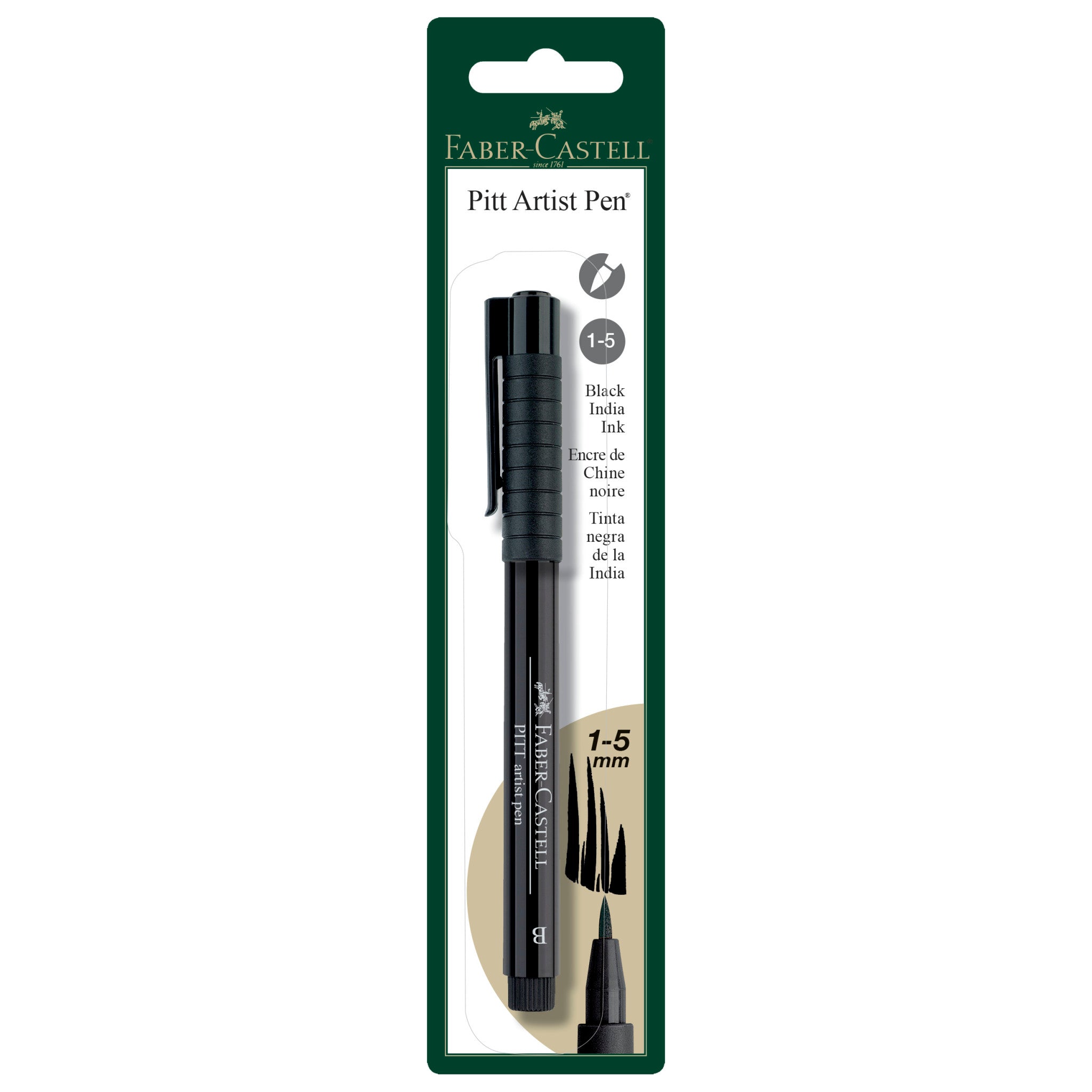 Pitt Artist Pen, Brush - #199 Black - #FC800012T
