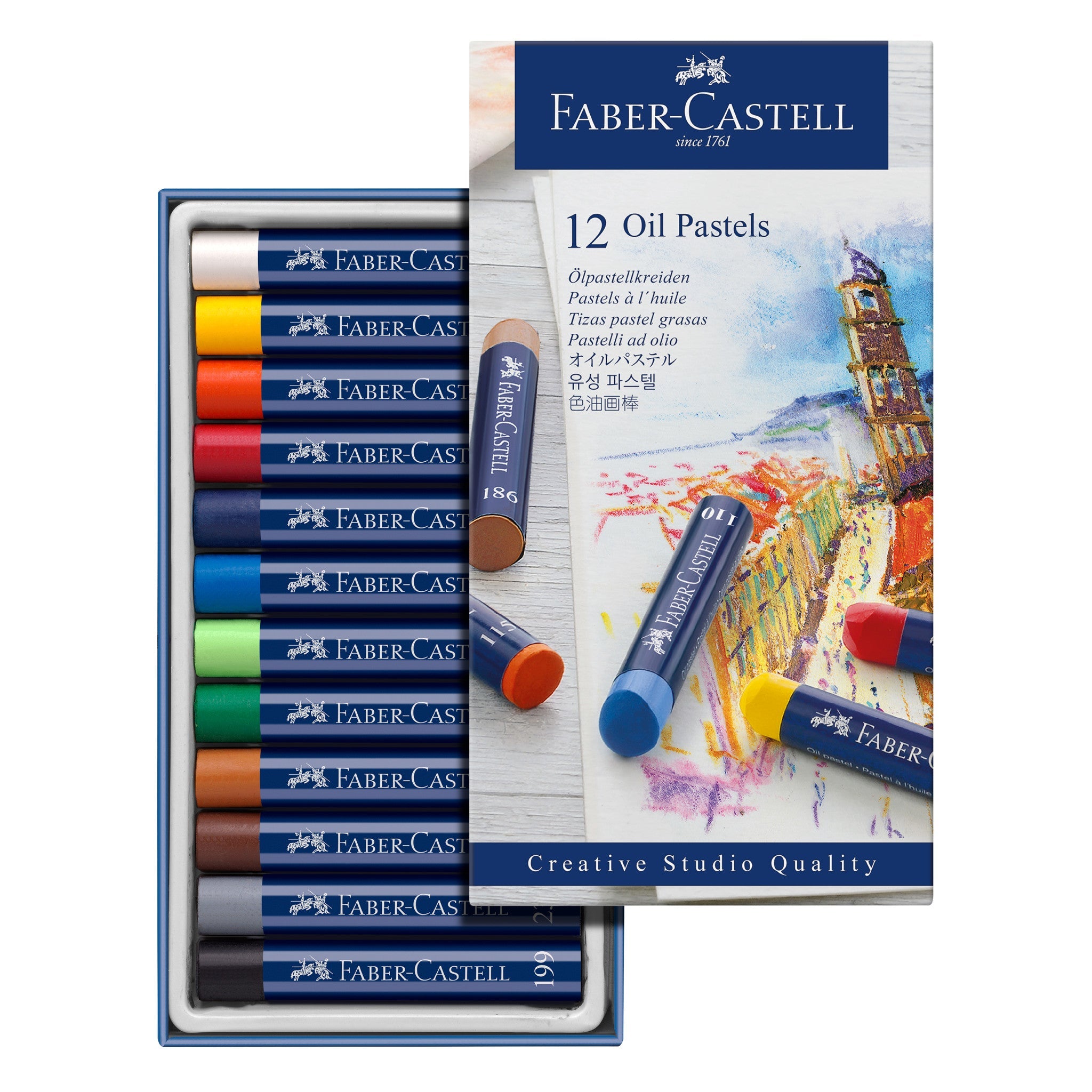 Oil Pastels, Set of 12 - #FC127012