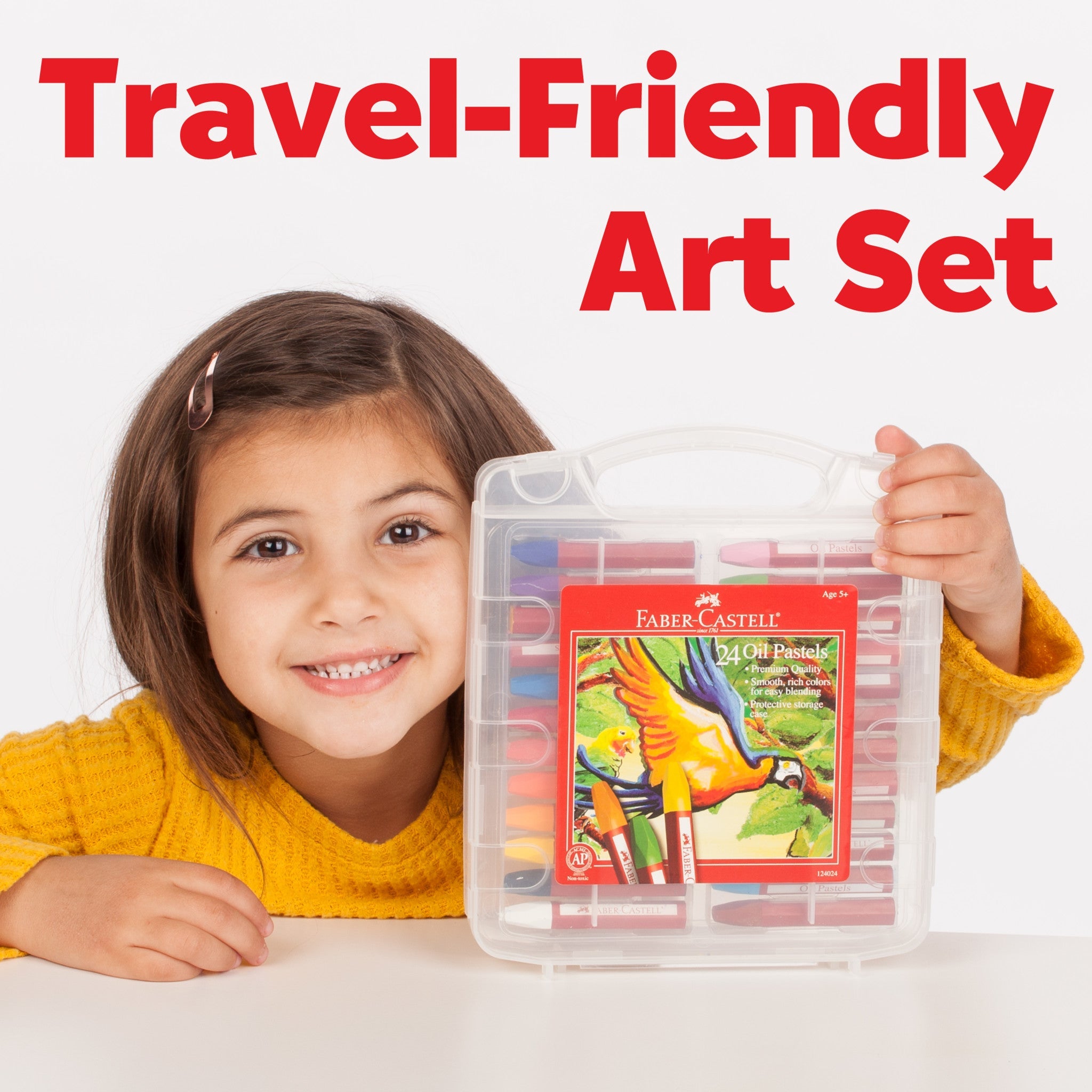 24 Oil Pastels in Storage Case - #FC124024