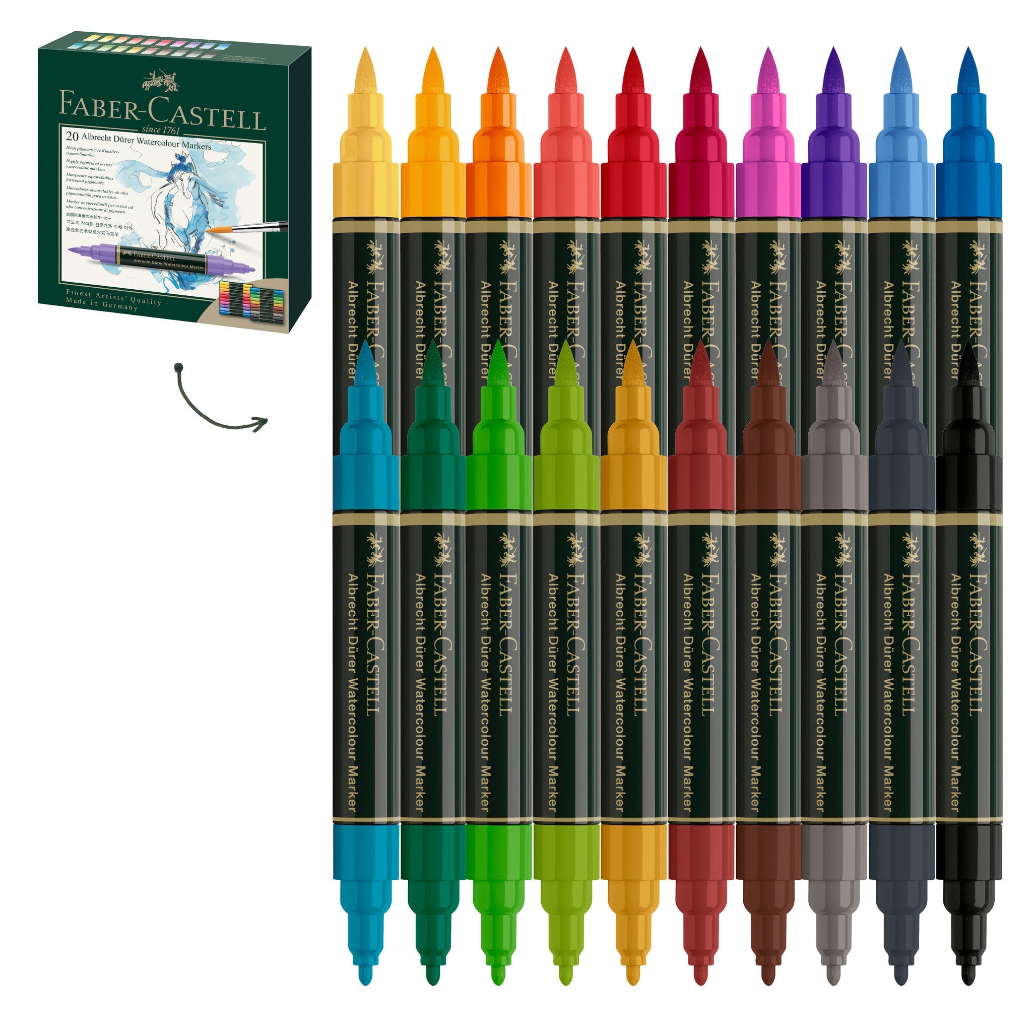 Albrecht Dürer Watercolor Markers, Wallet of 20 - #FC160320