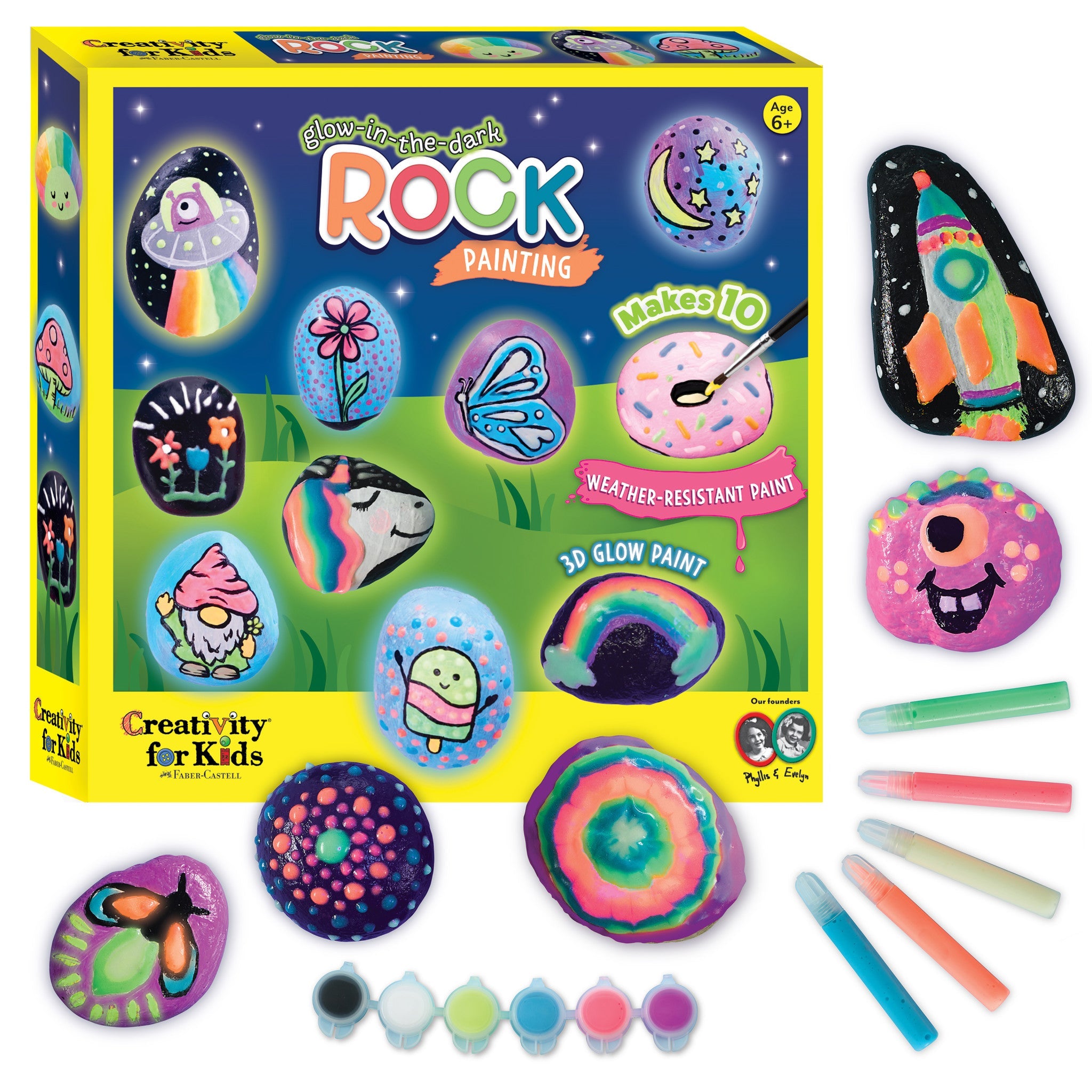 Glow in the Dark Rock Painting Kit - #6232000
