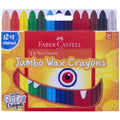 Jumbo Wax Crayons w/ One Glitter Crayon 13Ct Set - #FC120074