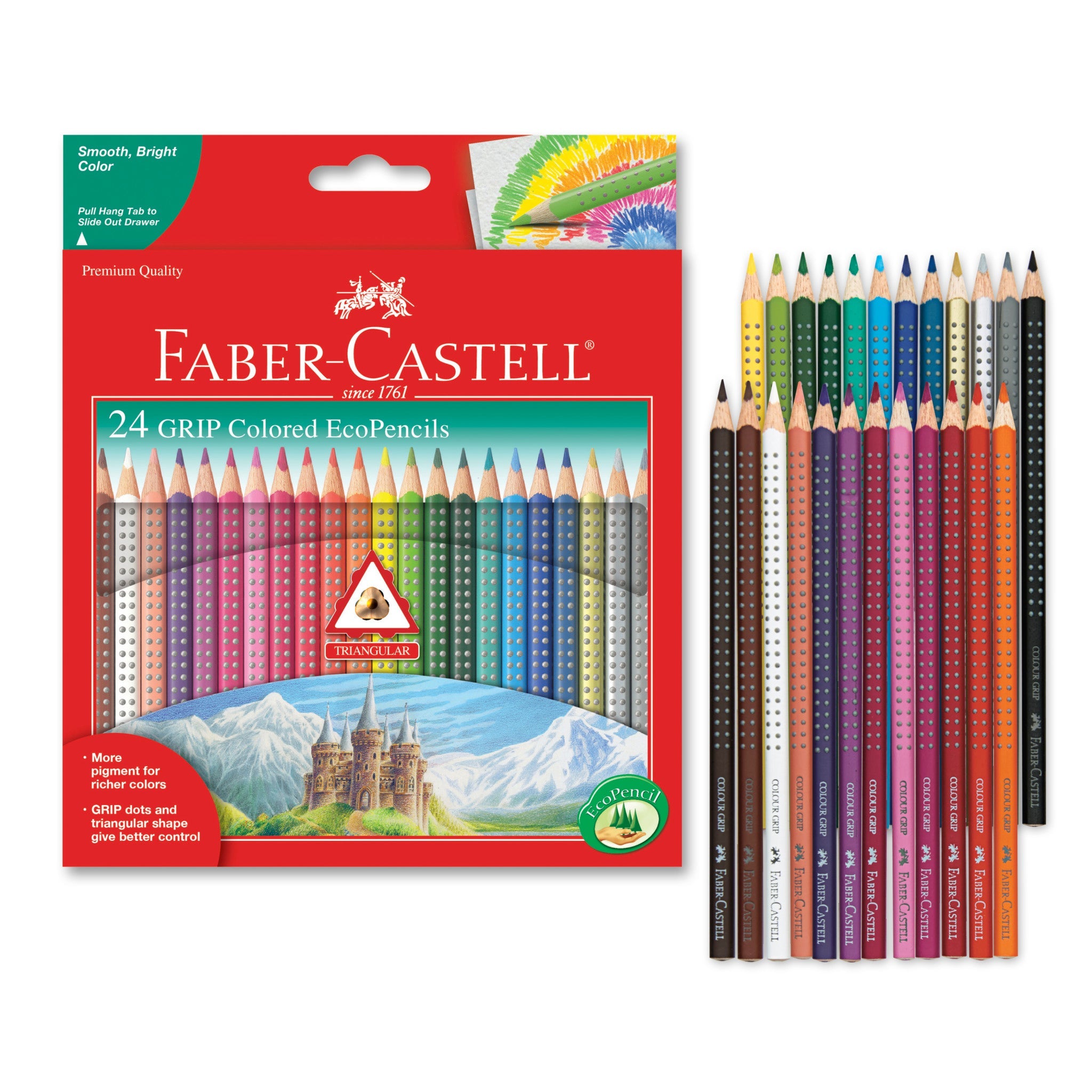 24 Grip Colored EcoPencils - #FC9121024