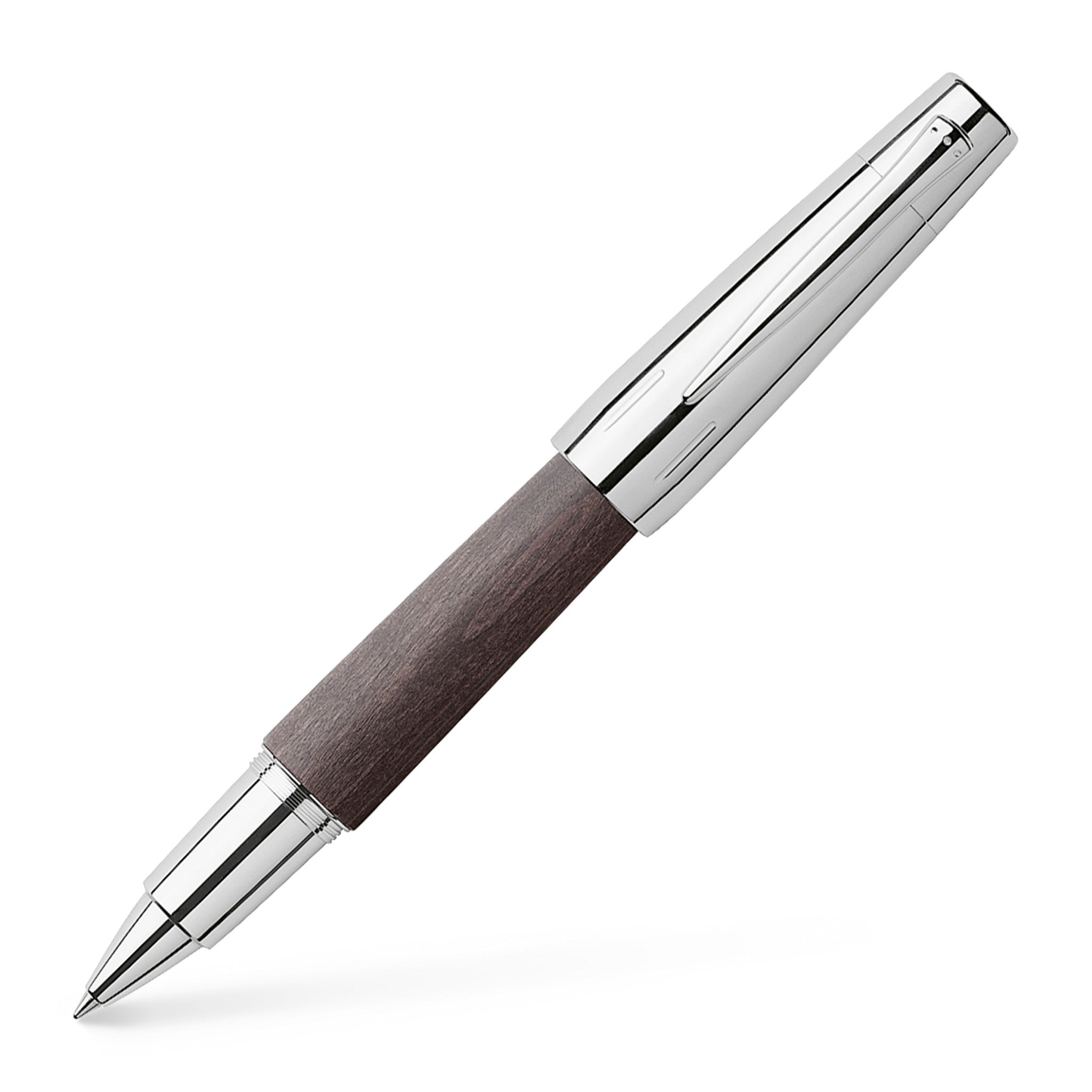 e-motion Rollerball Pen, Wood & Polished Chrome - Black - #FC148225