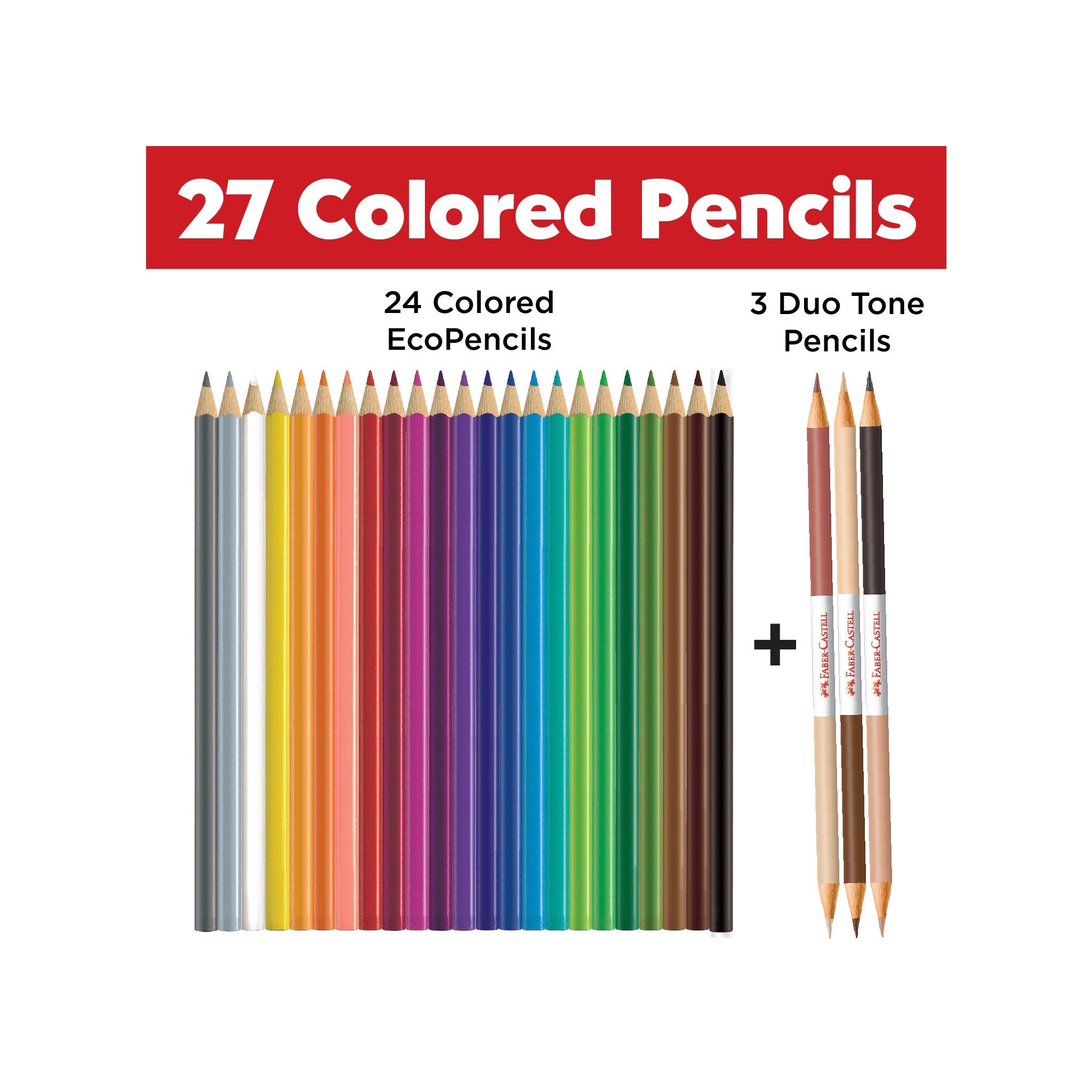 World Colors 27 Colored EcoPencils - #FC120124CCE