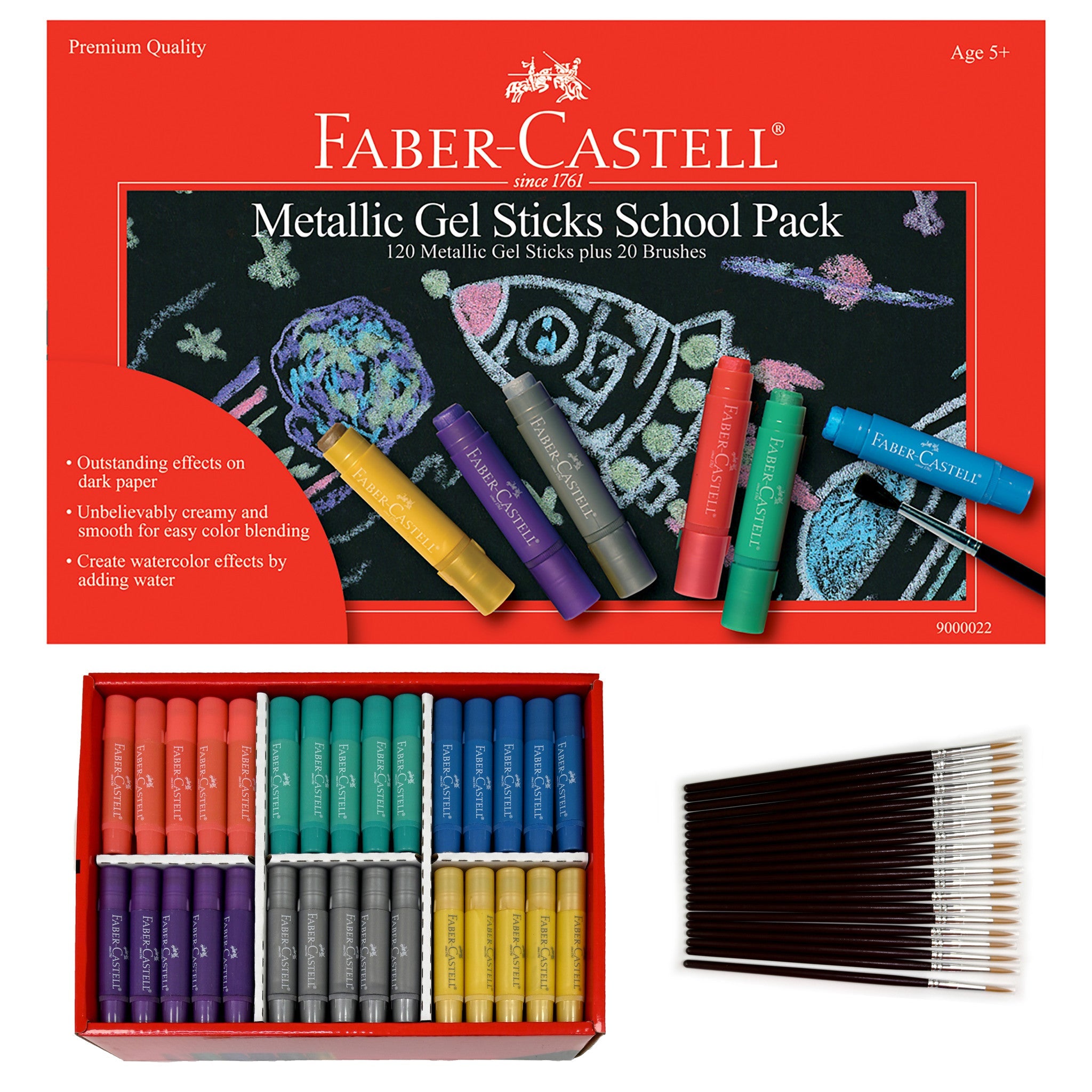 Metallic Gel Stick School Pack - #FC900022