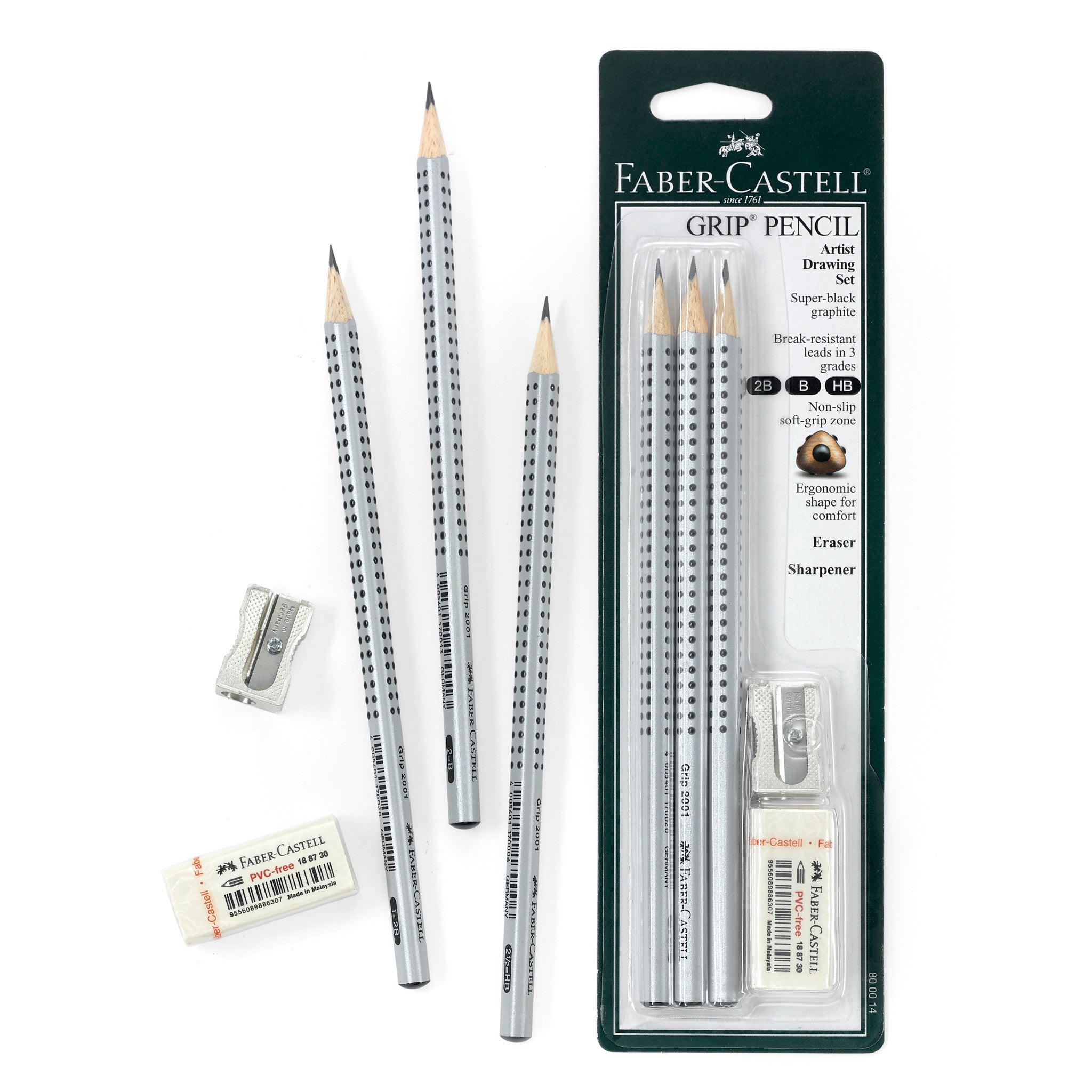 Grip 2001 Graphite Pencils, Artist Drawing Set - #FC800014