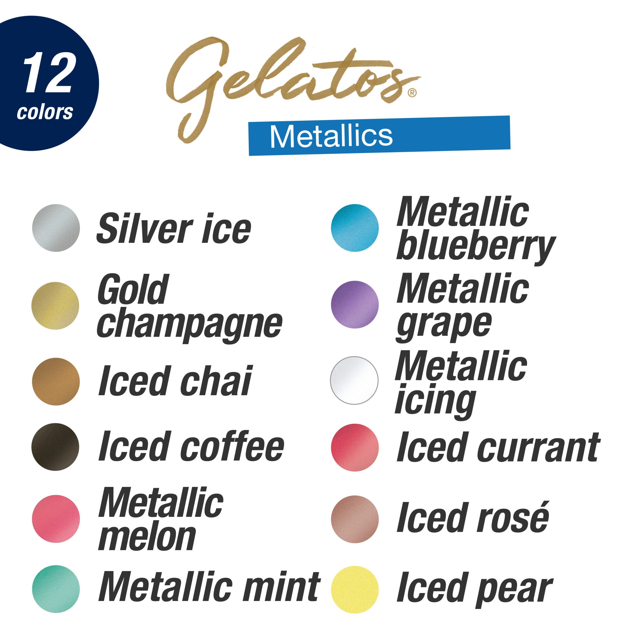Metallic Art Crayons - 15-Piece Set - #FC770170