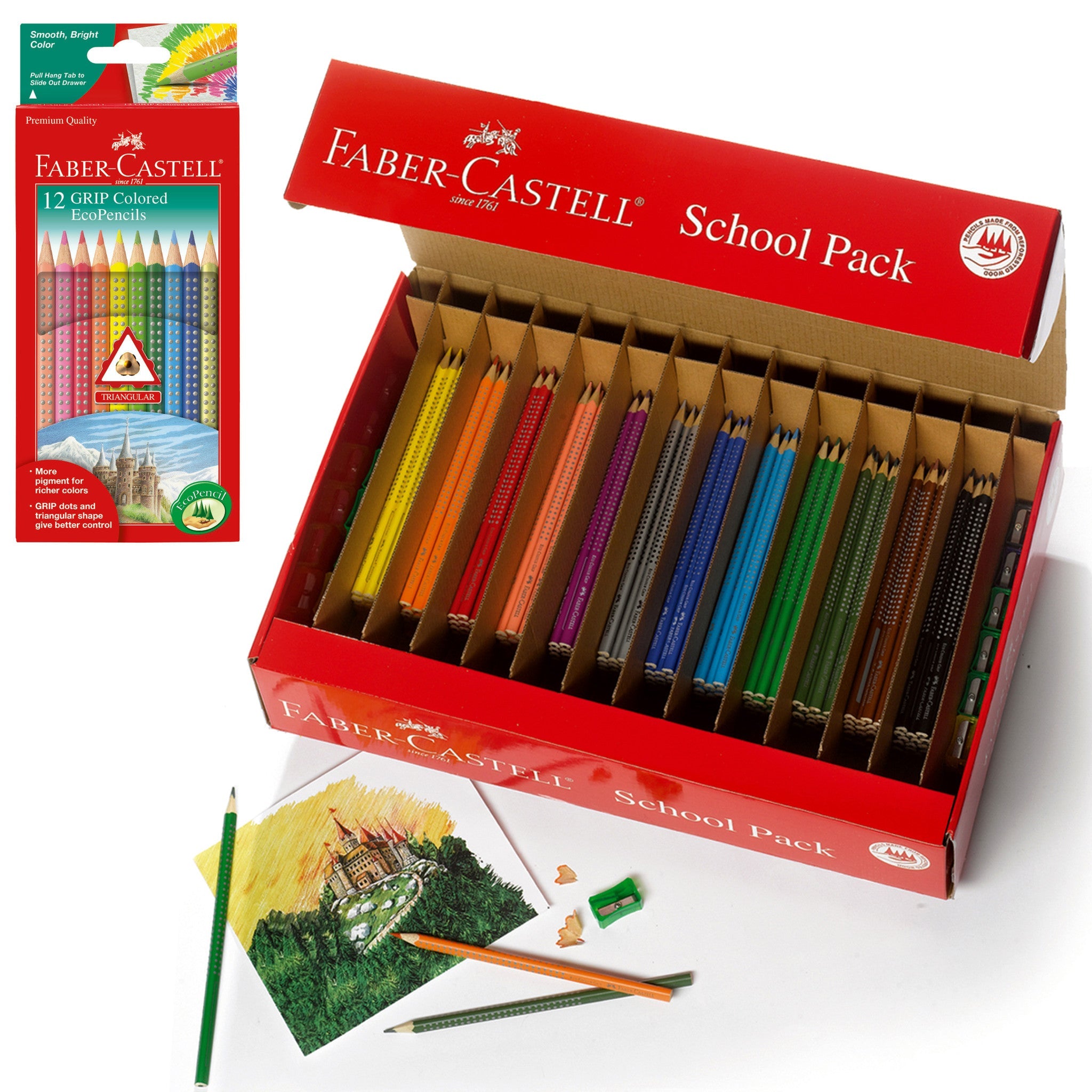 Grip Colored EcoPencil School Pack - #FC900008
