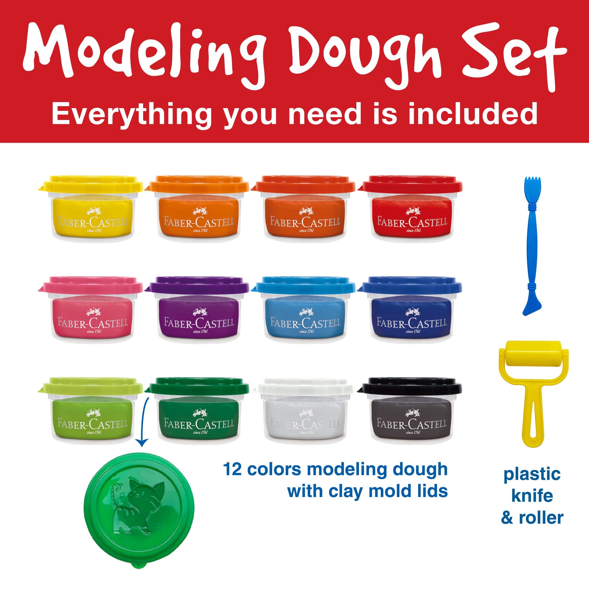 Little Creatives 12 Super Soft Modeling Dough - #FC370812