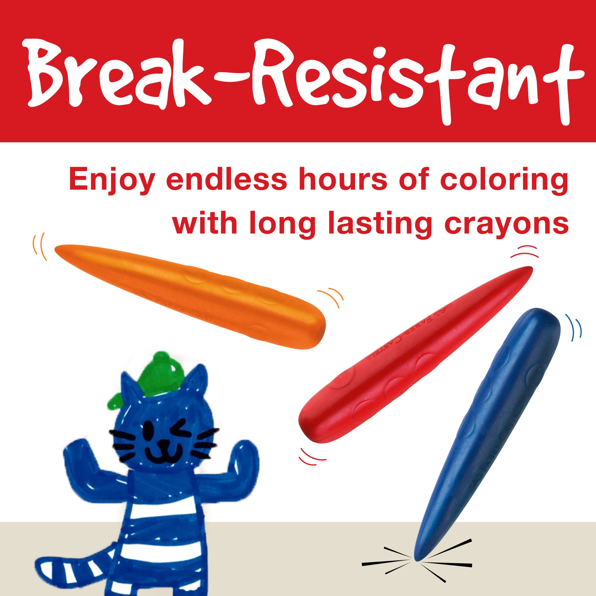 Little Creatives 6 Easy Grip Finger Crayons - #FC122606